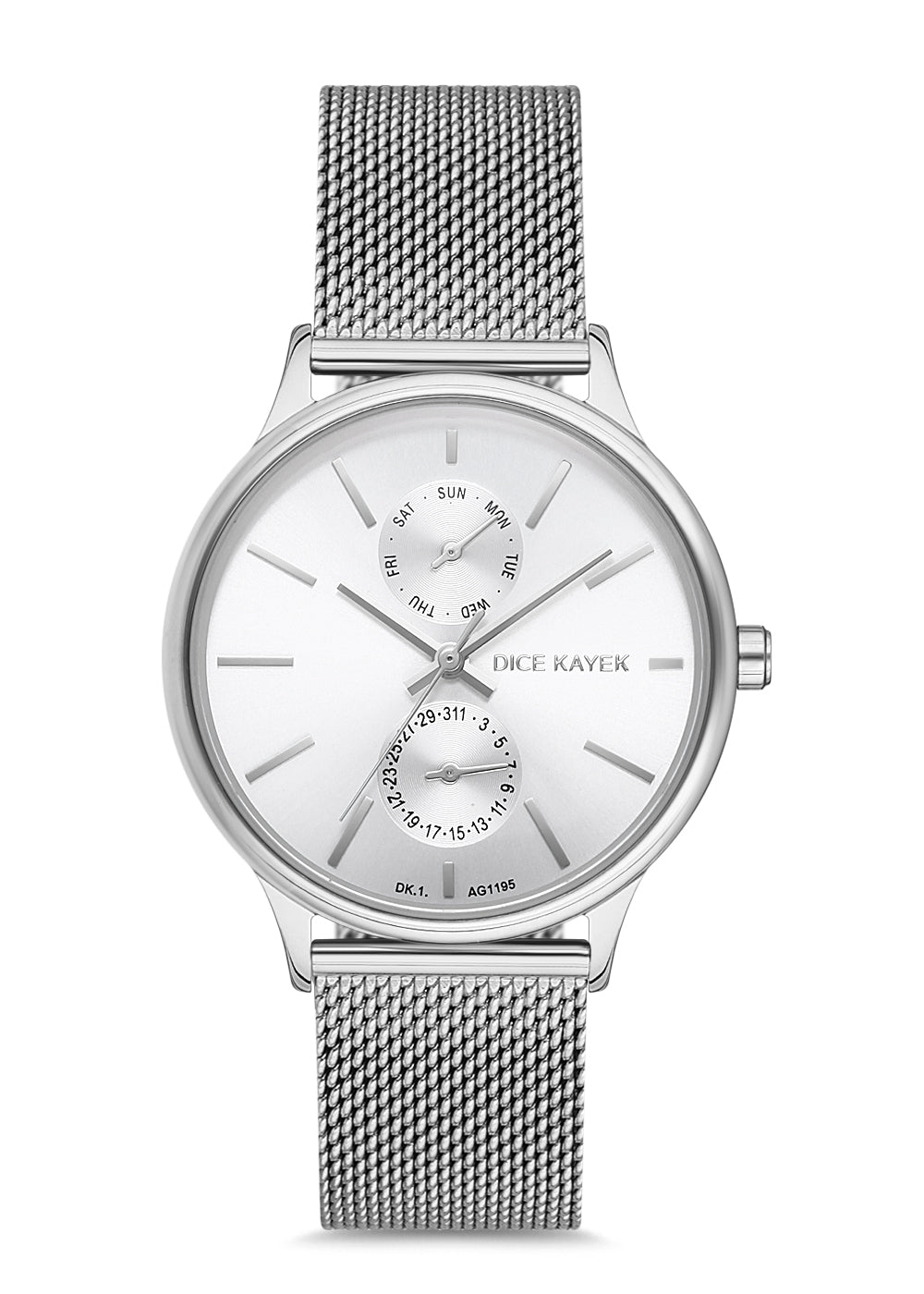 DICE KAYEK Beyaz Kadranlı Gümüş Kaplamalı Kadın Kol Saati - DK.1.AG1195.04