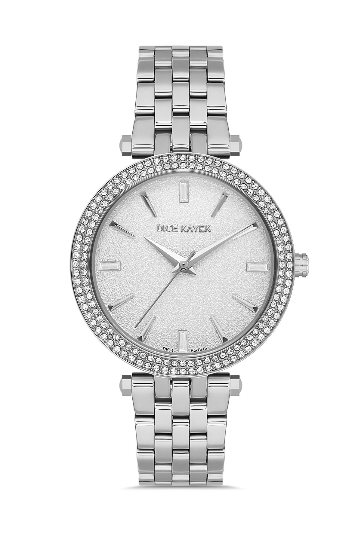 DICE KAYEK Beyaz Kadranlı Gümüş Kaplamalı Kadın Kol Saati - DK.1.AG1316.01