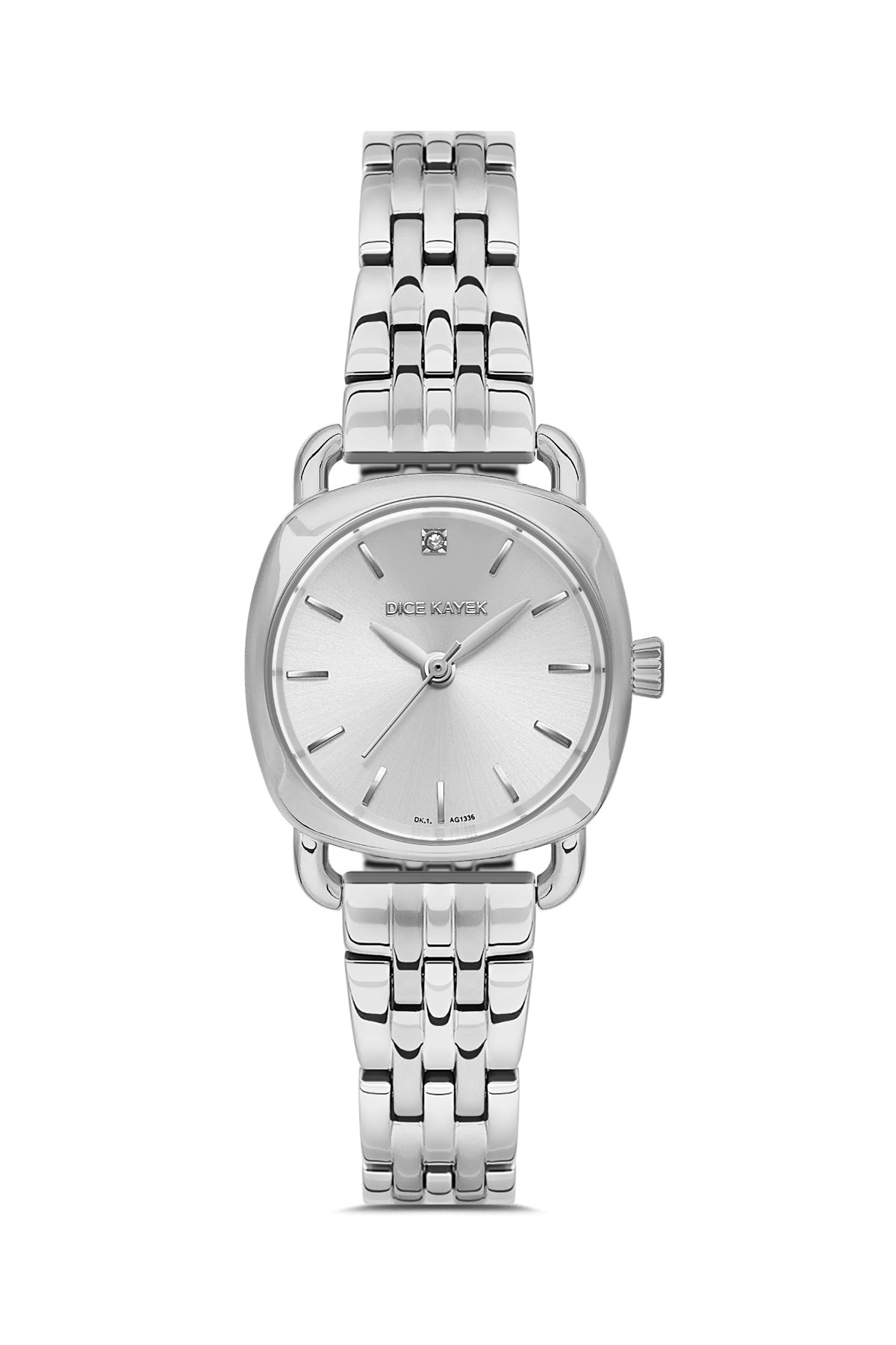 DICE KAYEK Beyaz Kadranlı Gümüş Kaplamalı Kadın Kol Saati - DK.1.AG1336.01