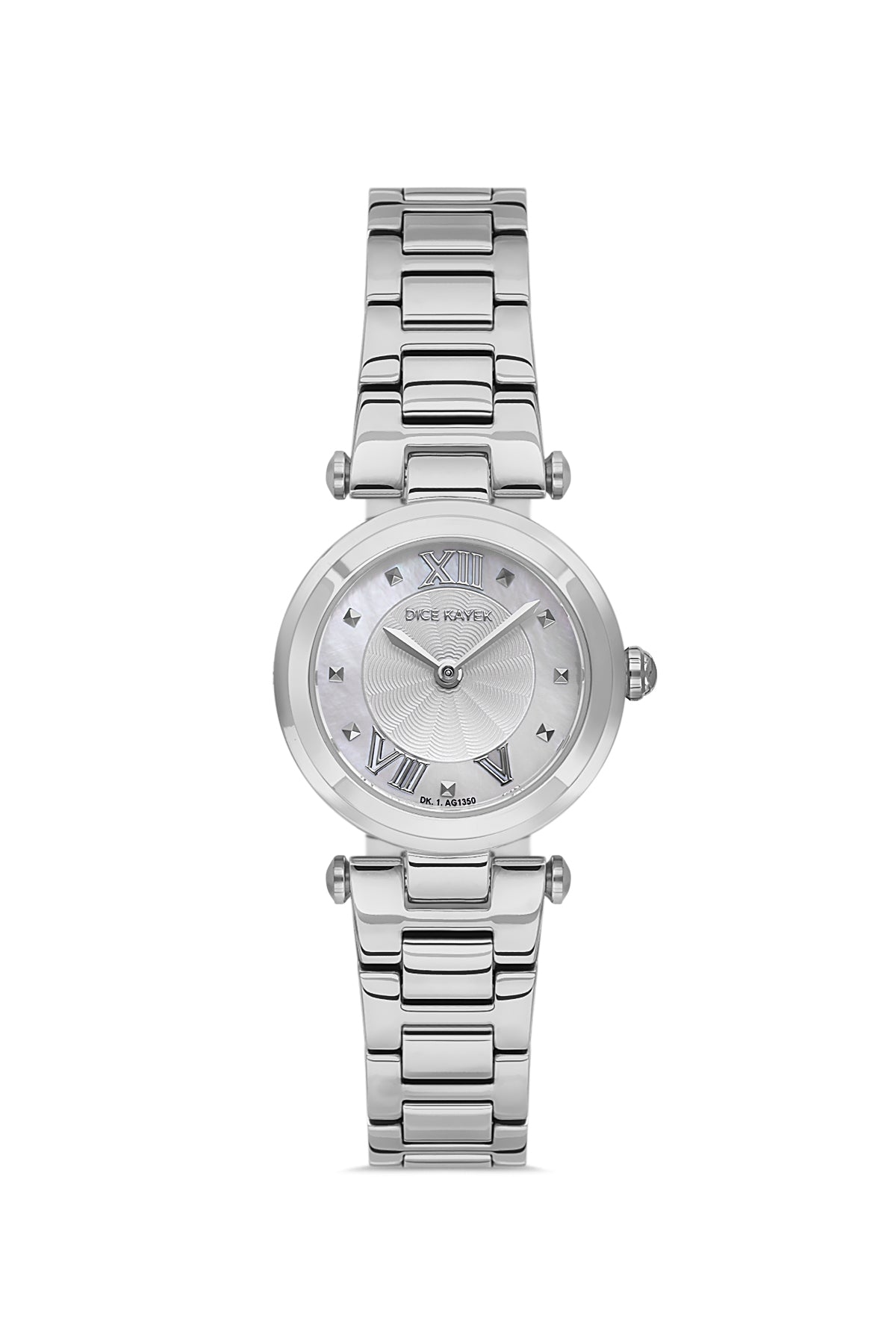 DICE KAYEK Beyaz Kadranlı Gümüş Kaplamalı Kadın Kol Saati - DK.1.AG1350.01