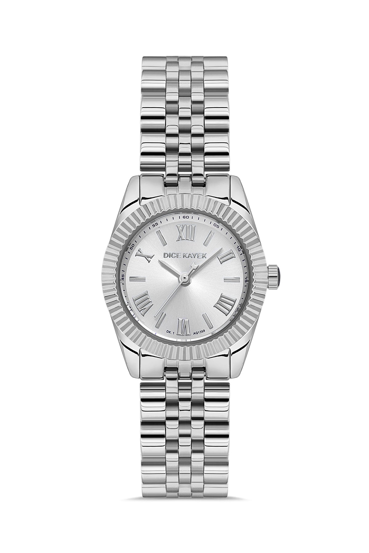 DICE KAYEK Beyaz Kadranlı Gümüş Kaplamalı Kadın Kol Saati - DK.1.AG1359.01