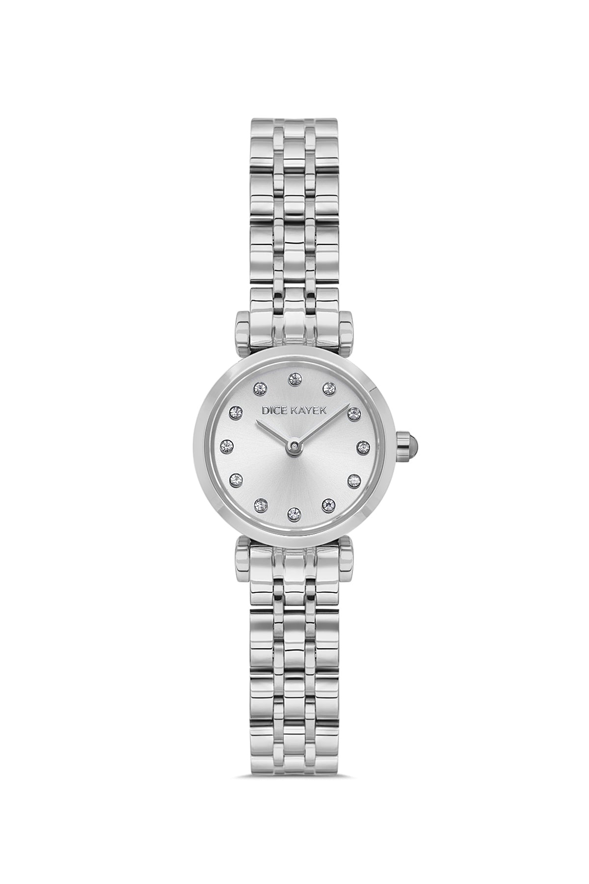 DICE KAYEK Beyaz Kadranlı Gümüş Kaplamalı Kadın Kol Saati - DK.1.AG1349.01