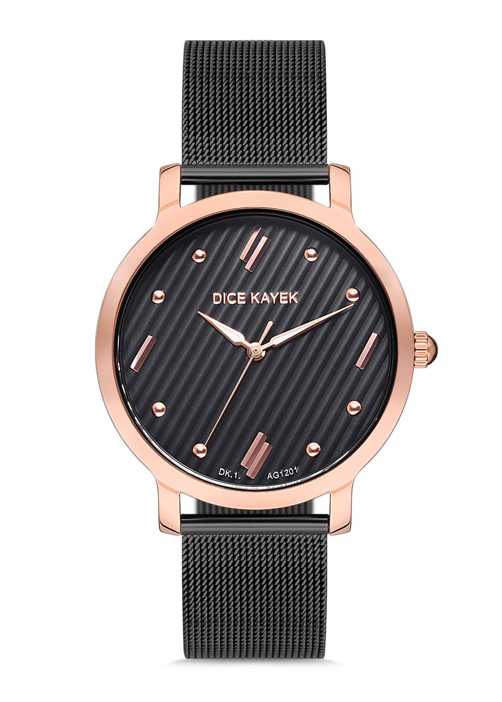 DICE KAYEK Gri Kadranlı Rose Kaplamalı Kadın Kol Saati - DK.1.AG1201.03