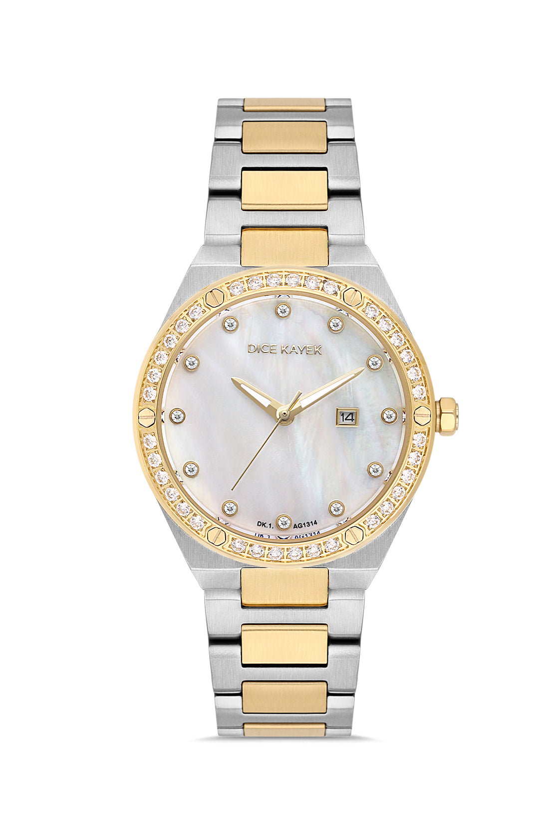 DICE KAYEK Women's Two-Tone Watch With Silver Dial - DK.1.AG1314.05