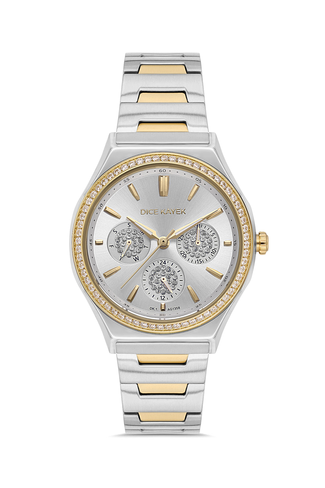 DICE KAYEK Women's Two-Tone Watch With Silver Dial - DK.1.AG1358.05