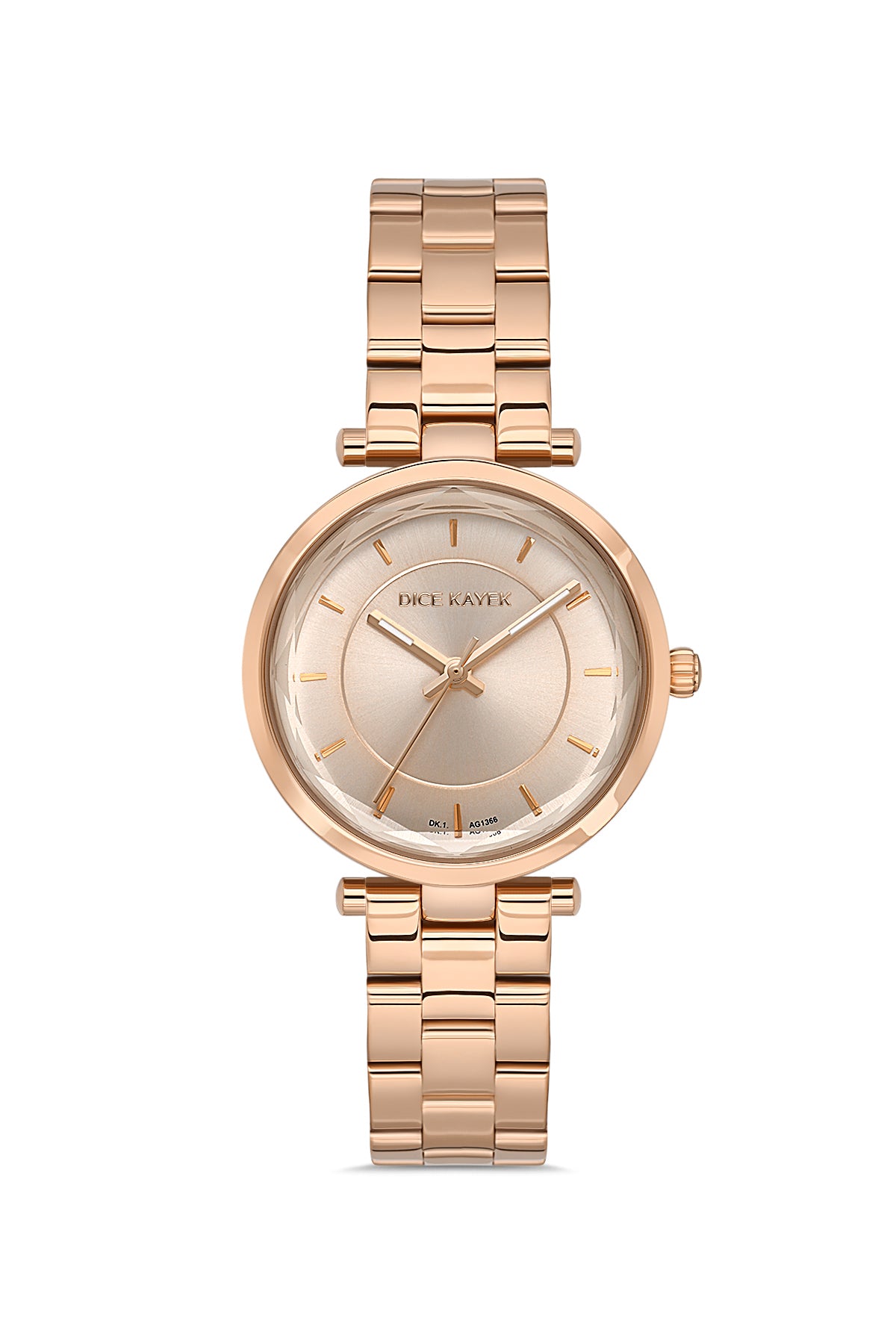DICE KAYEK Rose Kadranlı Rose Paslanmaz masif çelik Kadın Kol Saati - DK.1.AG1366.09