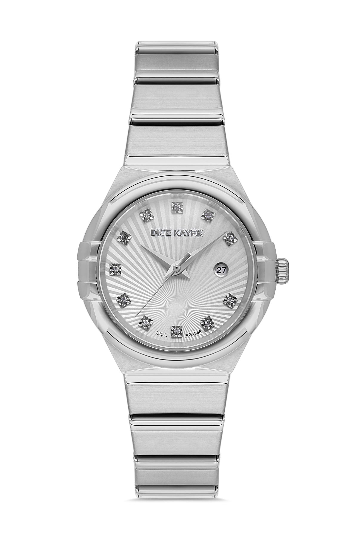 Dice Kayek Women's Silver Dial Silver Stainless Steel Watch - DK.1.AG1368.01