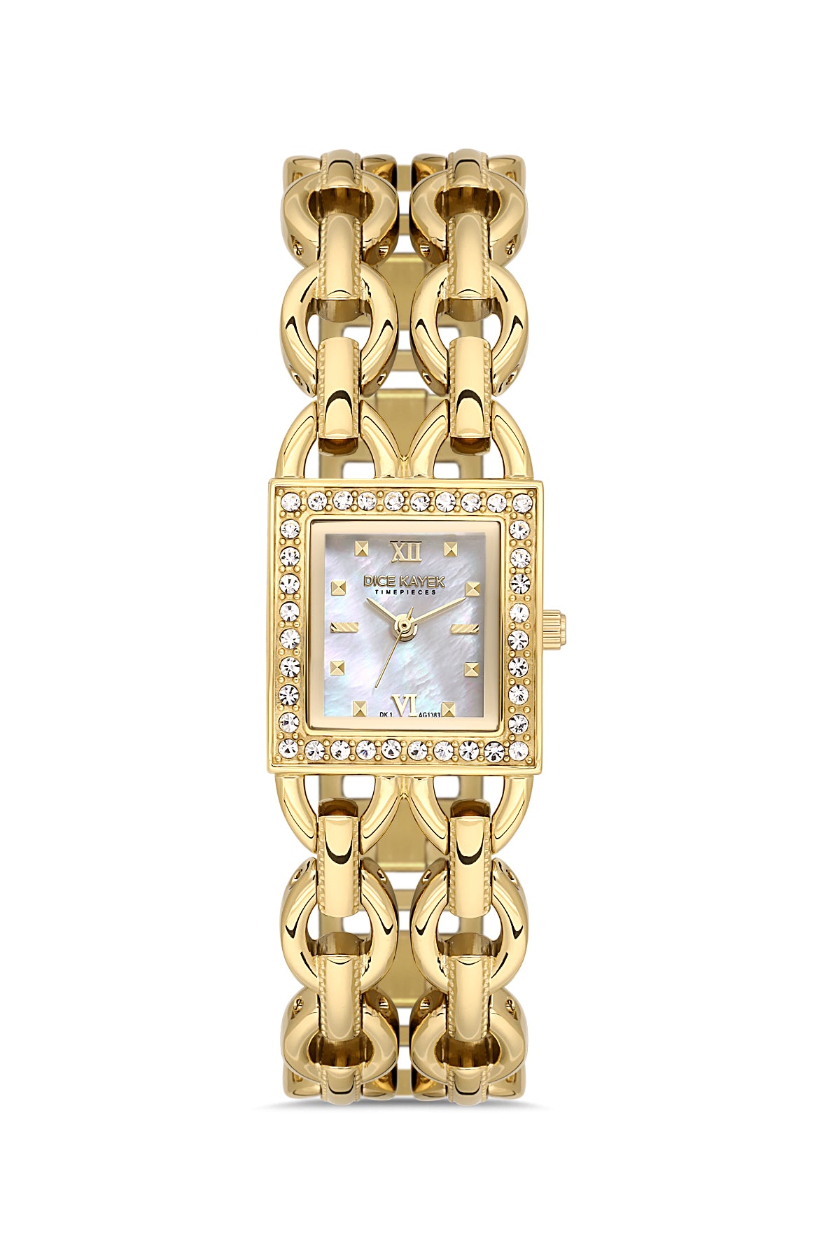 Dice Kayek Women's Silver Dial Gold Stainless Steel Watch - DK.1.AG1383.06