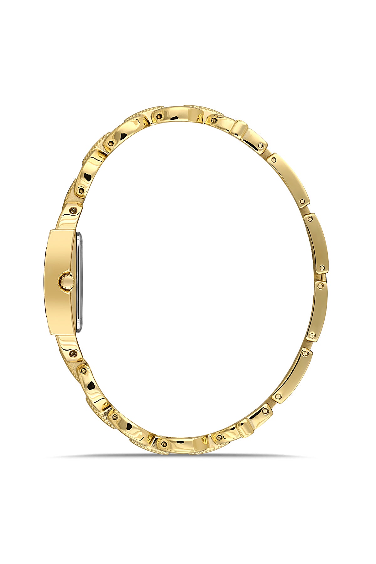 DICE KAYEK Sari Kadranlı Sari Paslanmaz masif çelik Kadın Kol Saati - DK.1.AG1383.07