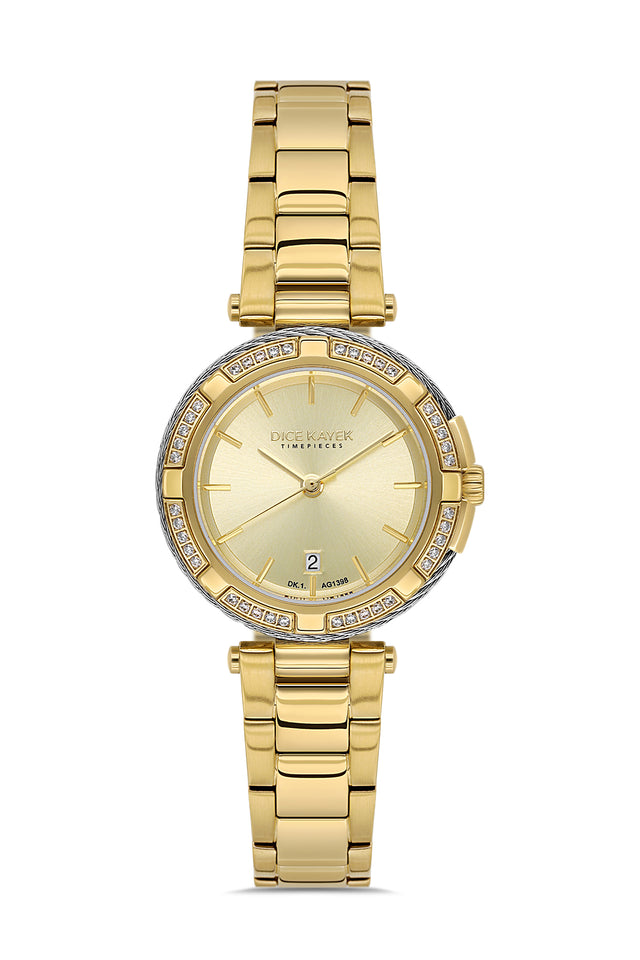 DICE KAYEK Women's Gold Watch With Gold Dial - DK.1.AG1398.04