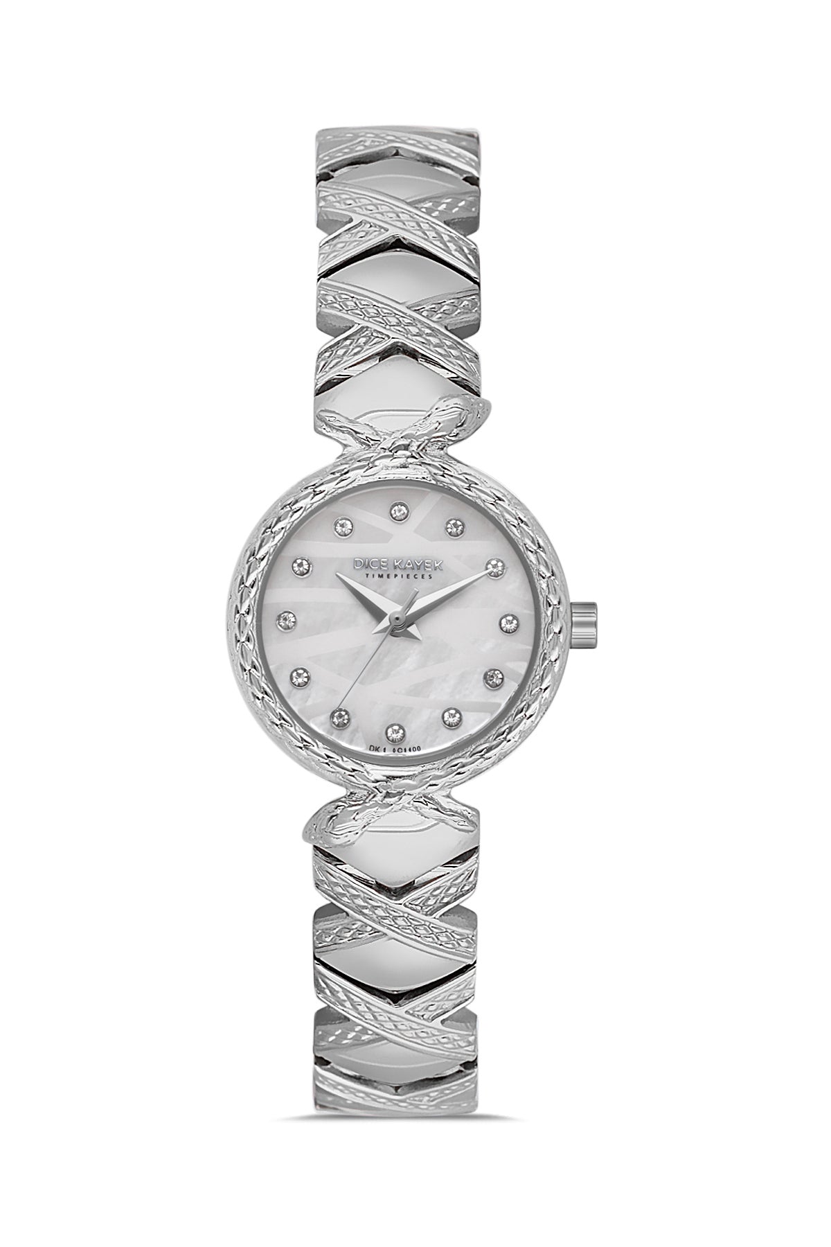 Dice Kayek Women's Silver Dial Silver Stainless Steel Watch - DK.1.AG1408.01