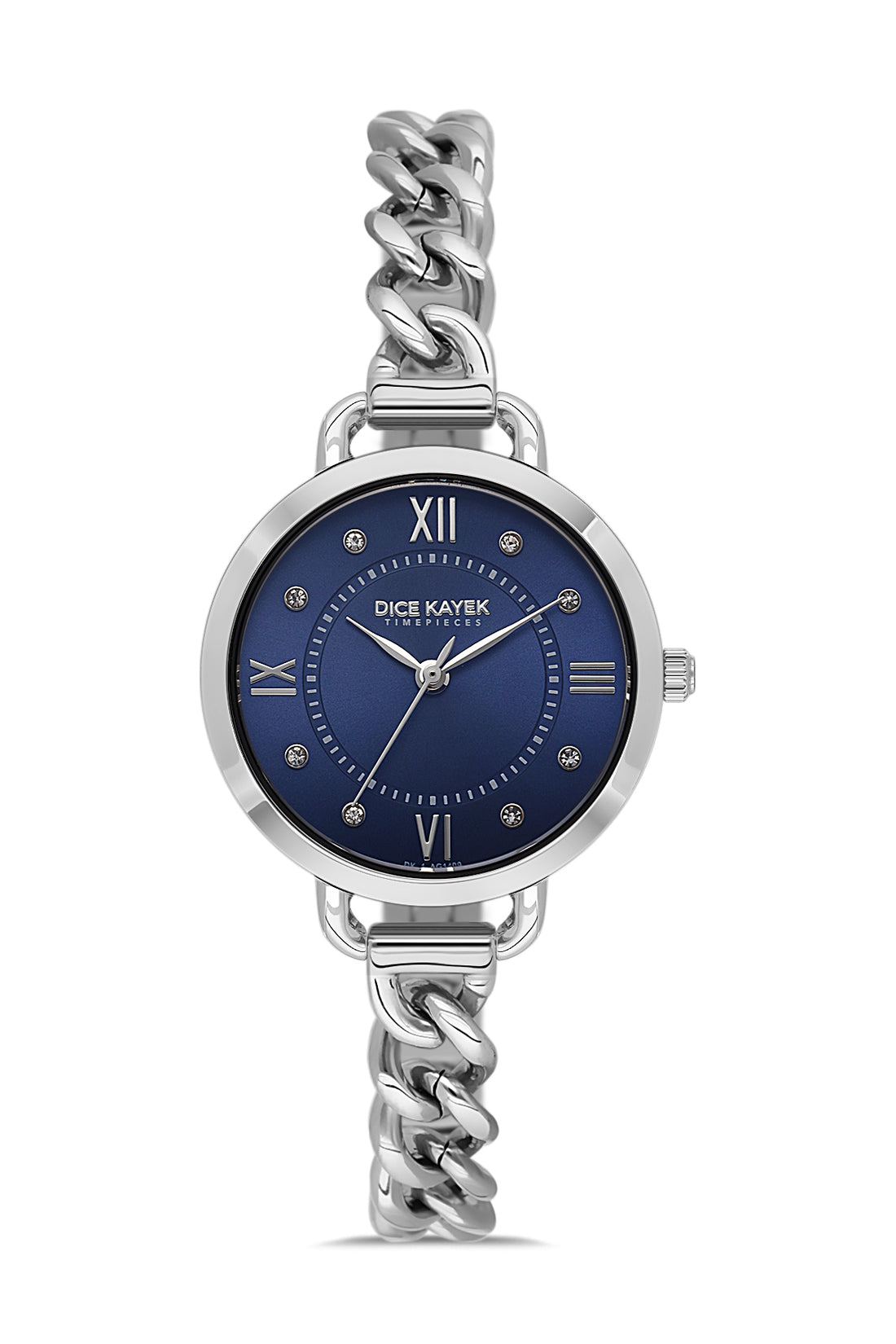 DICE KAYEK Women's Silver Watch With Blue Dial - DK.1.AG1409.02