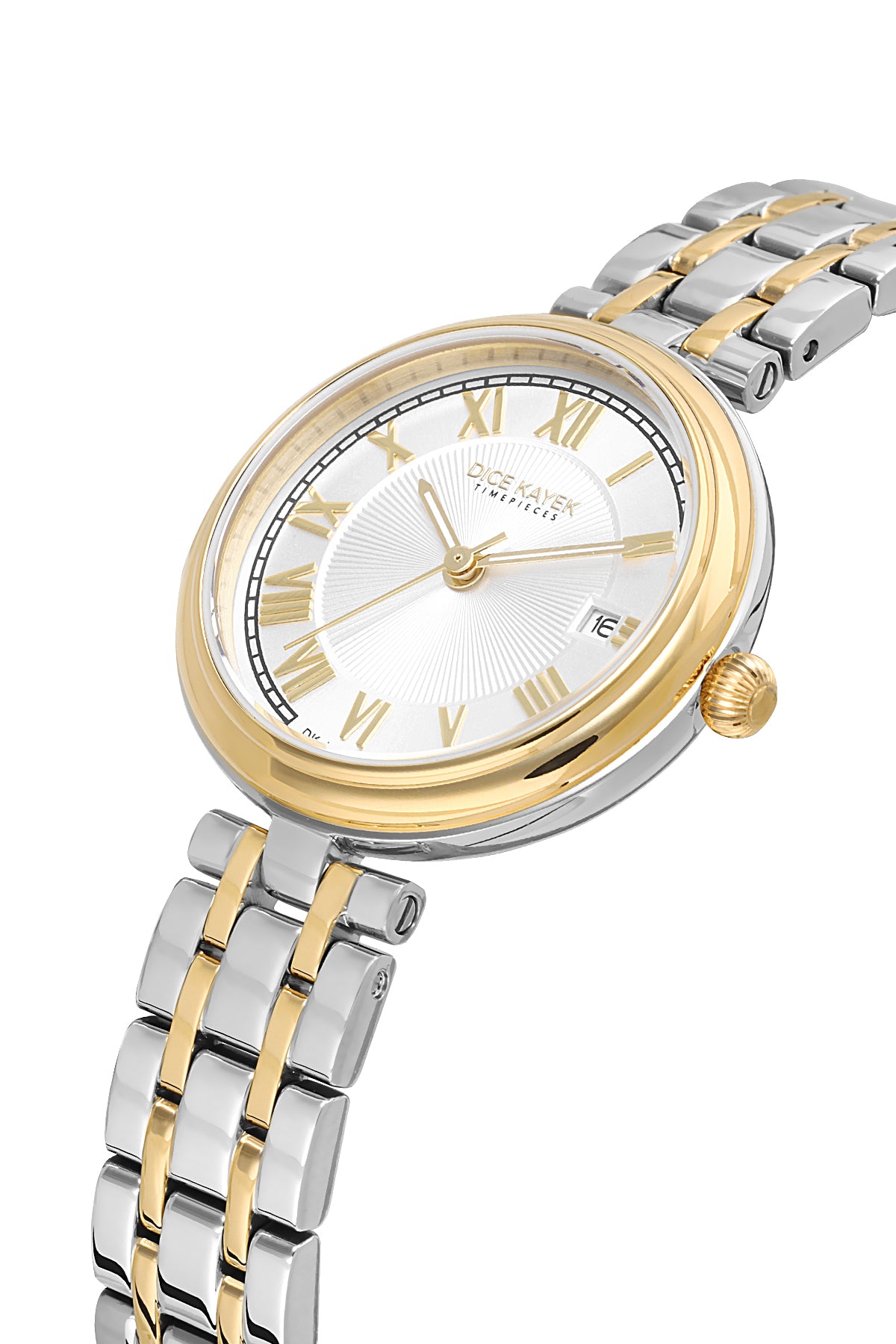 Dice Kayek Women's Silver Dial Gold & Silver Stainless Steel Watch - DK.1.AG1413.05
