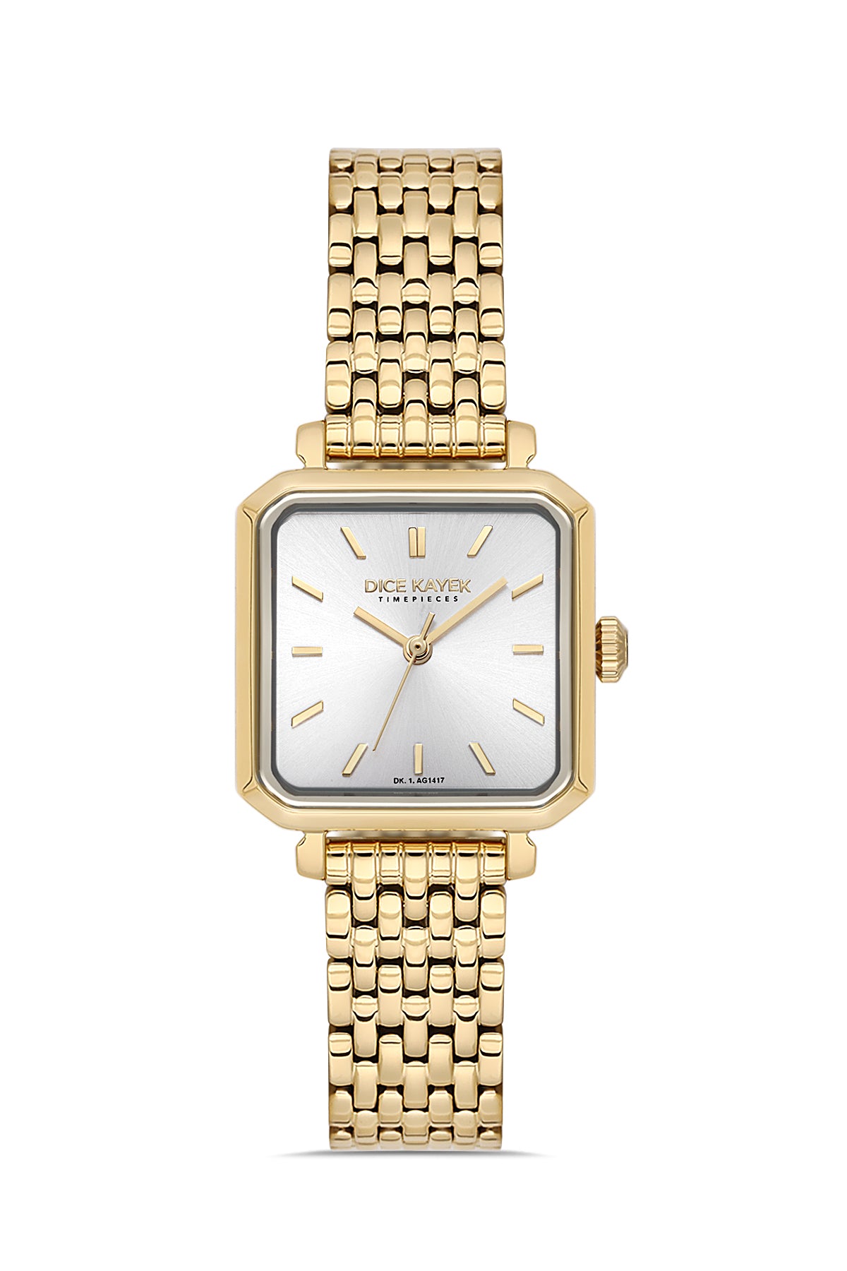 DICE KAYEK Women's Yellow Stainless Steel Watch with Silver Dial - DK.1.AG1417.04