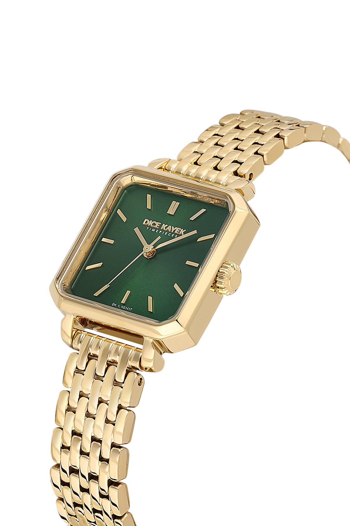 DICE KAYEK Women's Yellow Stainless Steel Watch with Green Dial - DK.1.AG1417.05