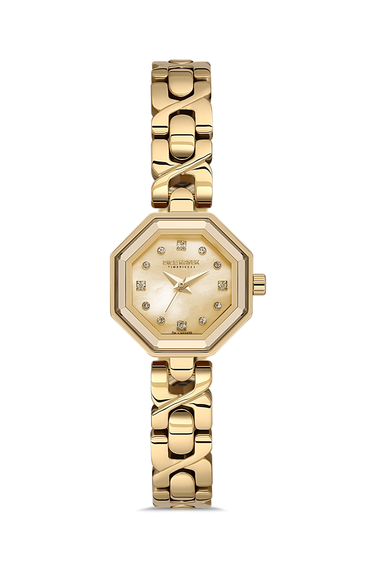 Dice Kayek Women's Gold Dial Gold Stainless Steel Watch - DK.1.AG1420.06