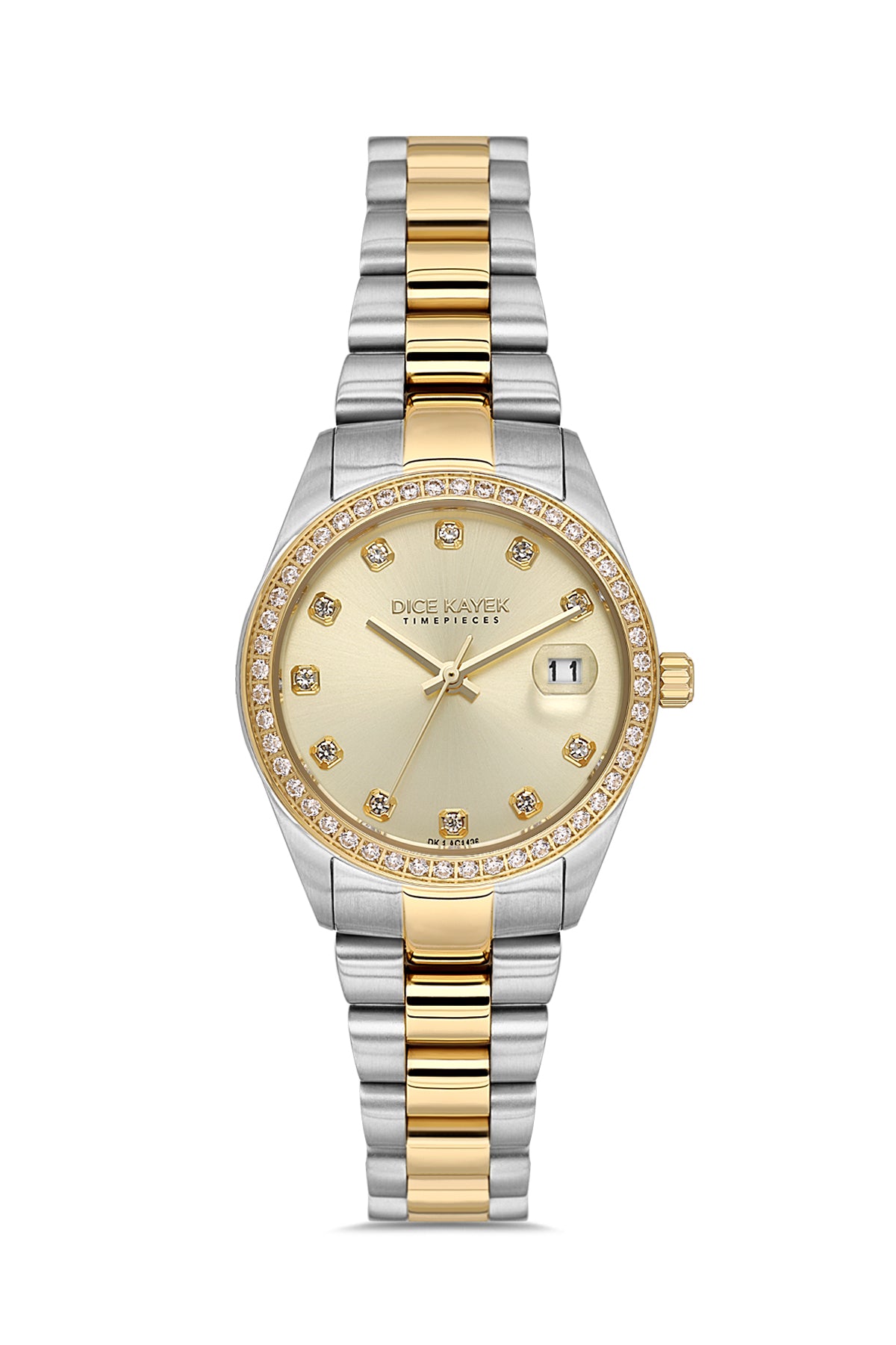 Dice Kayek Women's Gold Dial Gold & Silver Stainless Steel Watch - DK.1.AG1426.05