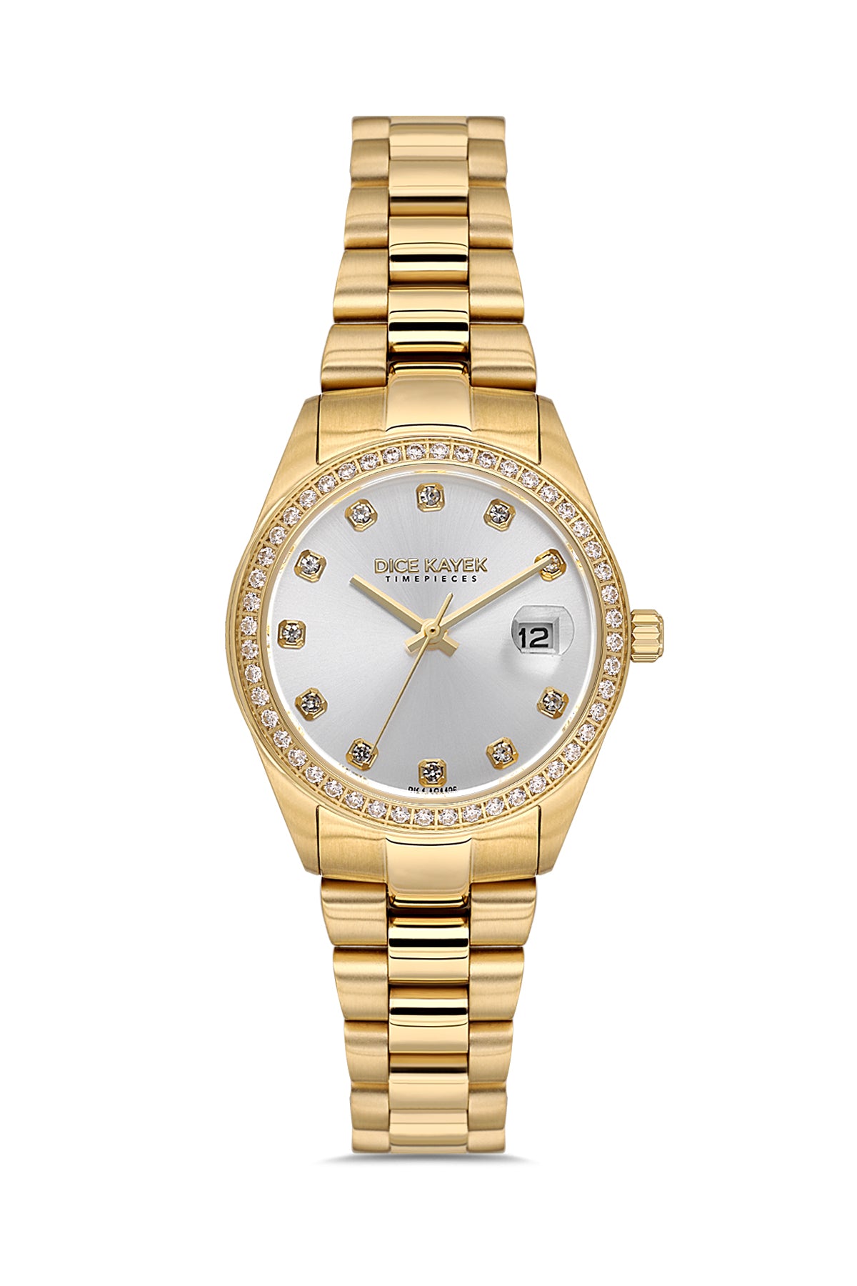 Dice Kayek Women's Silver Dial Gold Stainless Steel Watch - DK.1.AG1426.09