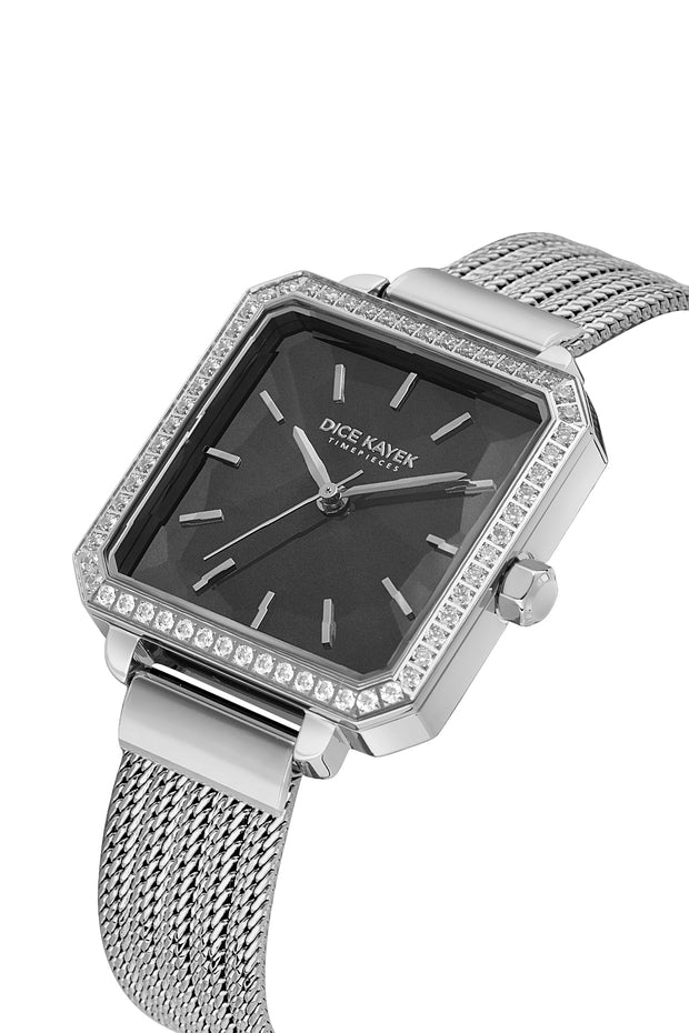 DICE KAYEK Women's Silver Watch With Blue Dial - DK.1.AG1432.12