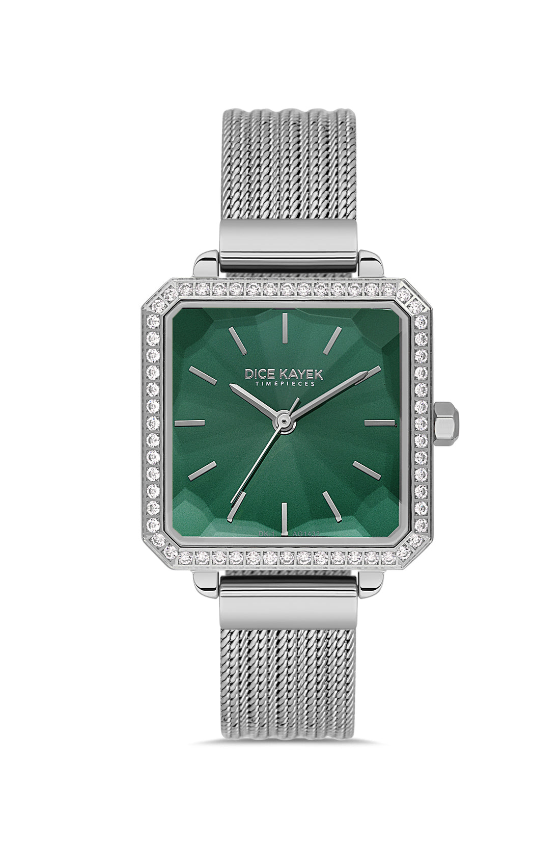 DICE KAYEK Women's Silver Watch With Green Dial - DK.1.AG1432.19