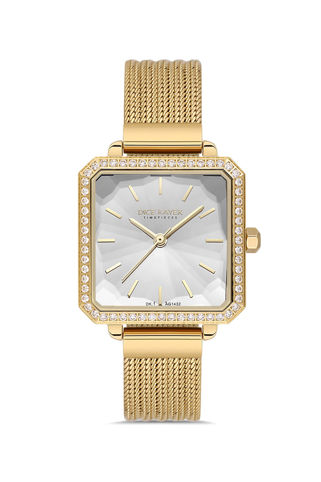DICE KAYEK Women's Gold Watch With Silver Dial - DK.1.AG1432.20