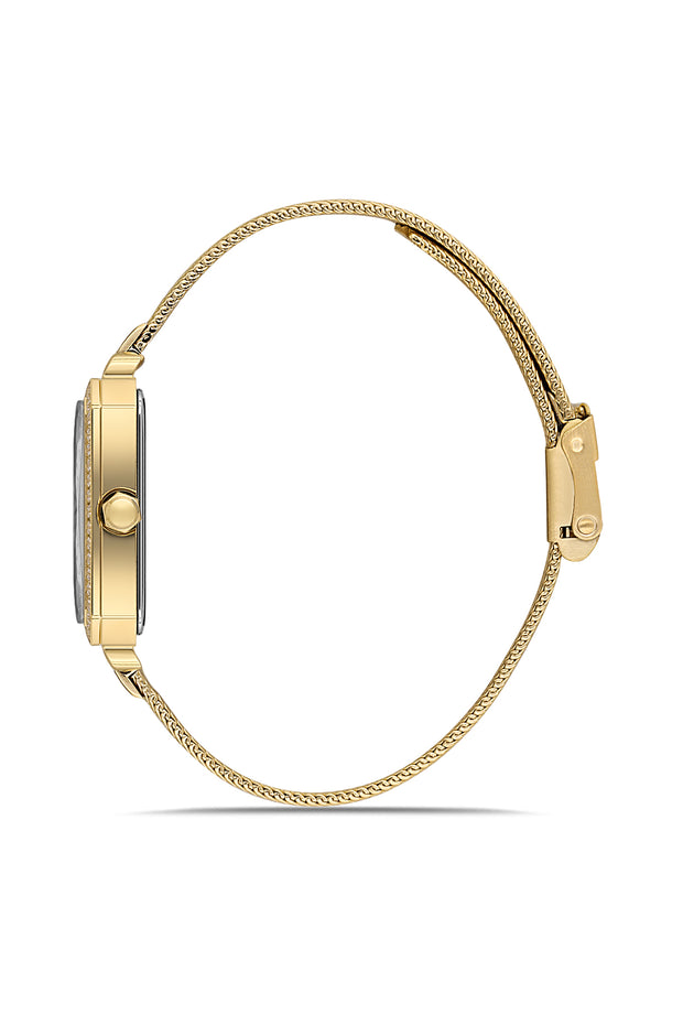 DICE KAYEK Women's Gold Watch With Black Dial - DK.1.AG1432.22