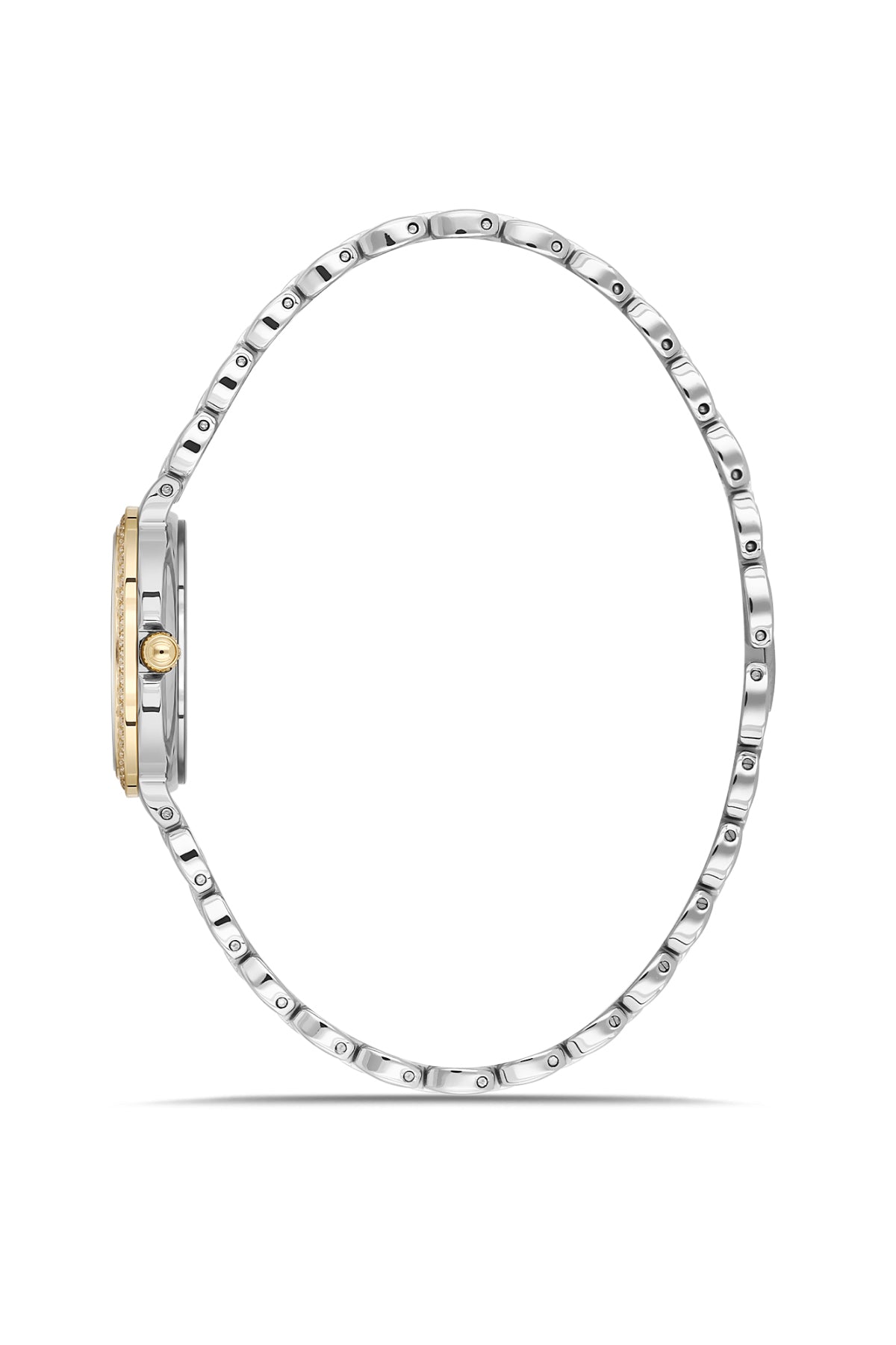 DICE KAYEK Women's Two-Tone Yellow Stainless Steel Watch with Blue Dial - DK.1.AG1440.43