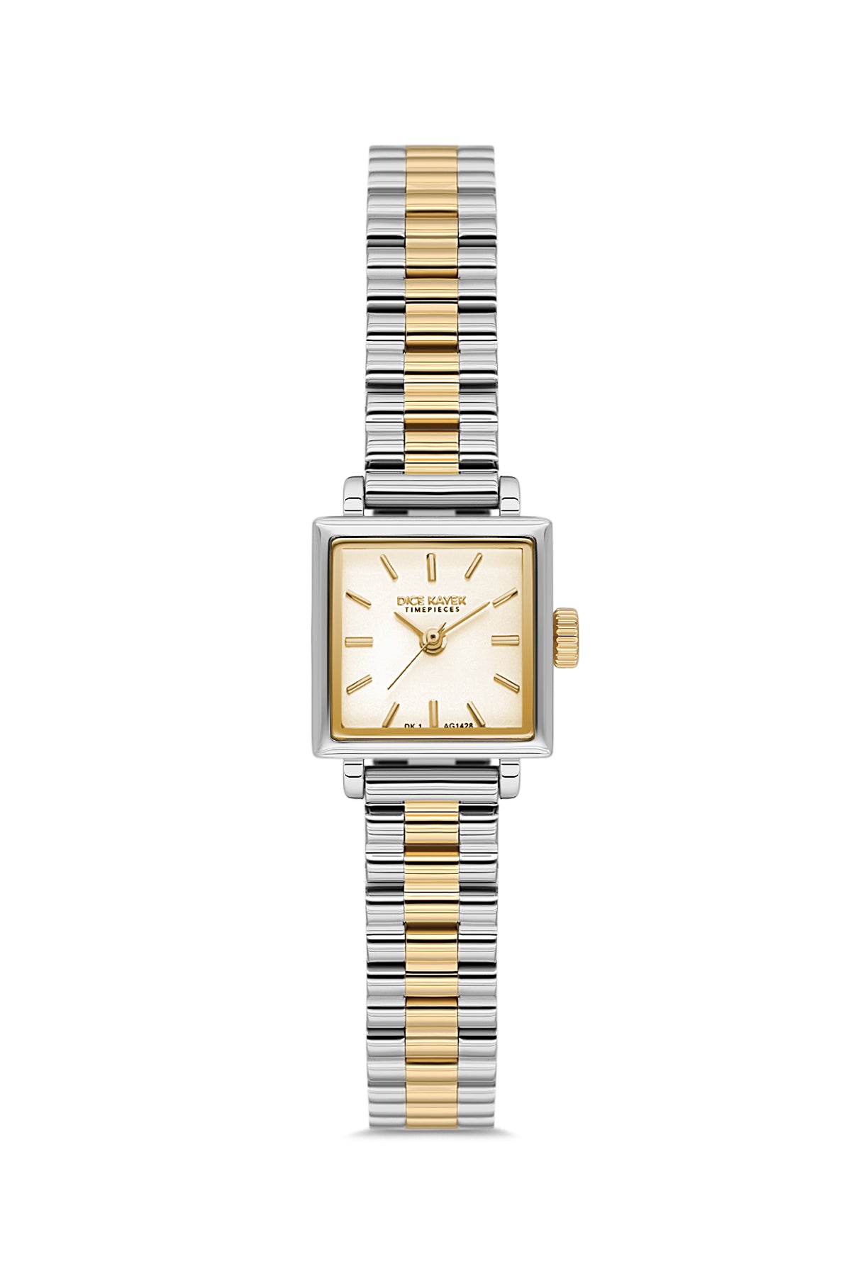 DICE KAYEK Women's Two-Tone Yellow Stainless Steel Watch with Yellow Dial - DK.1.AG1428.45