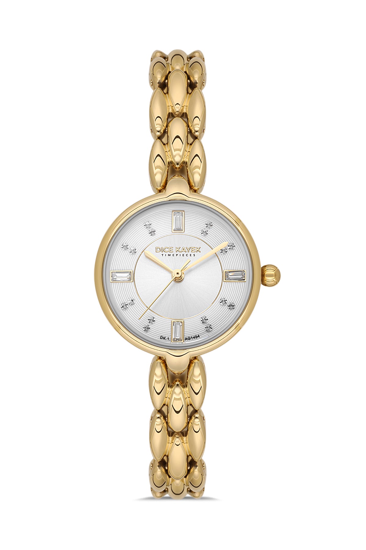 DICE KAYEK Women's Yellow Stainless Steel Watch with Silver Dial - DK.1.AG1454.20