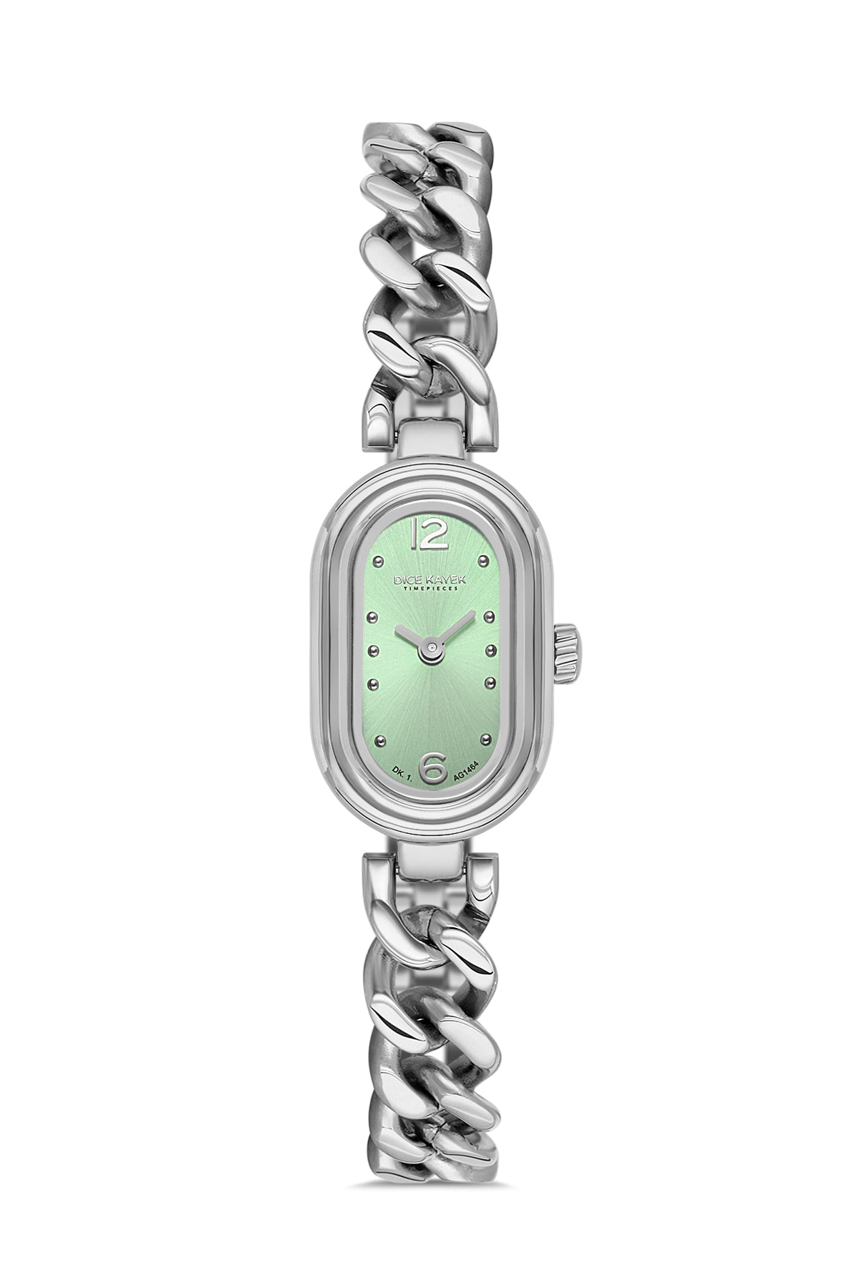 DICE KAYEK Women's Silver Stainless Steel Watch with Green Dial - DK.1.AG1464.19