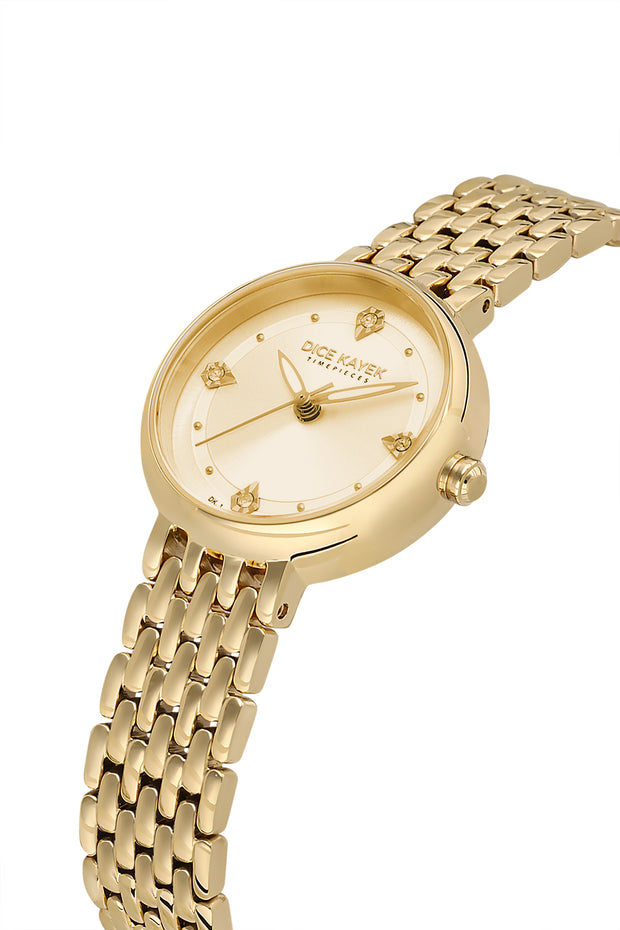 DICE KAYEK Women's Gold Watch With Gold Dial - DK.1.AG1455.25