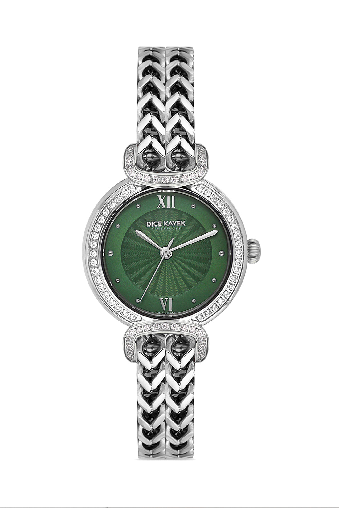 DICE KAYEK Women's Silver Watch With Green Dial - DK.1.AG1411.19