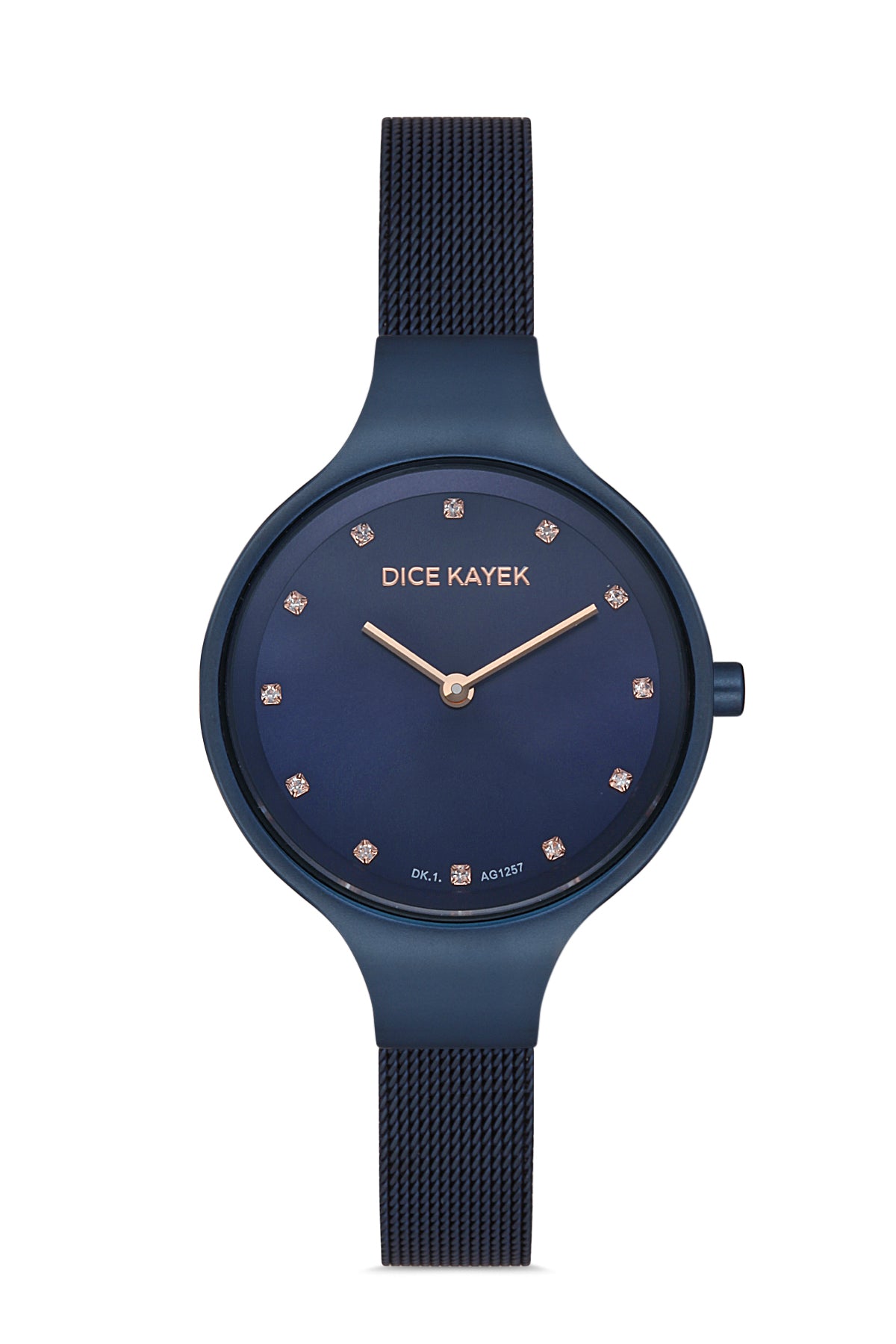DICE KAYEK Mavi Kadranlı Mavi Kaplamalı Kadın Kol Saati - DK.1.AG1257.08