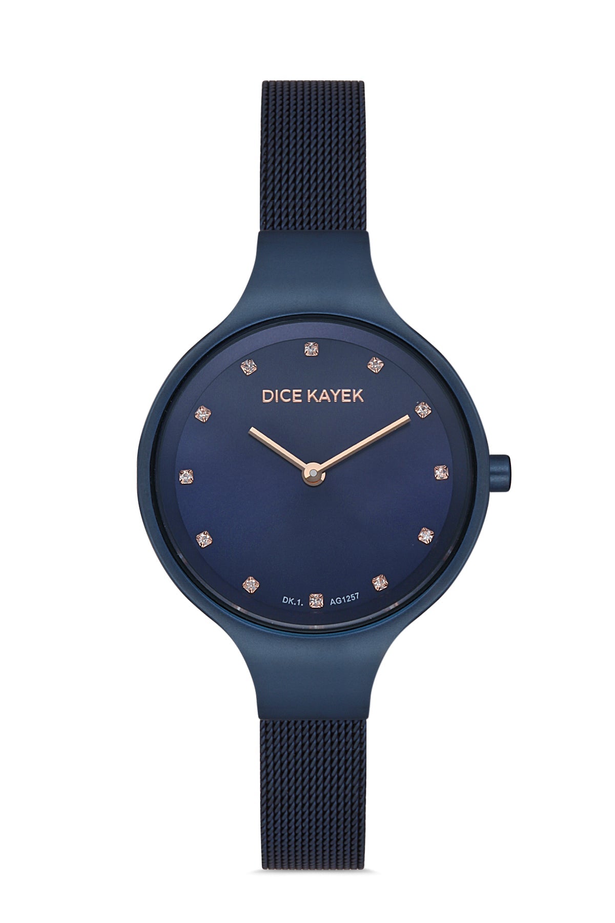 DICE KAYEK Mavi Kadranlı Mavi Kaplamalı Kadın Kol Saati - DK.1.AG1257.08