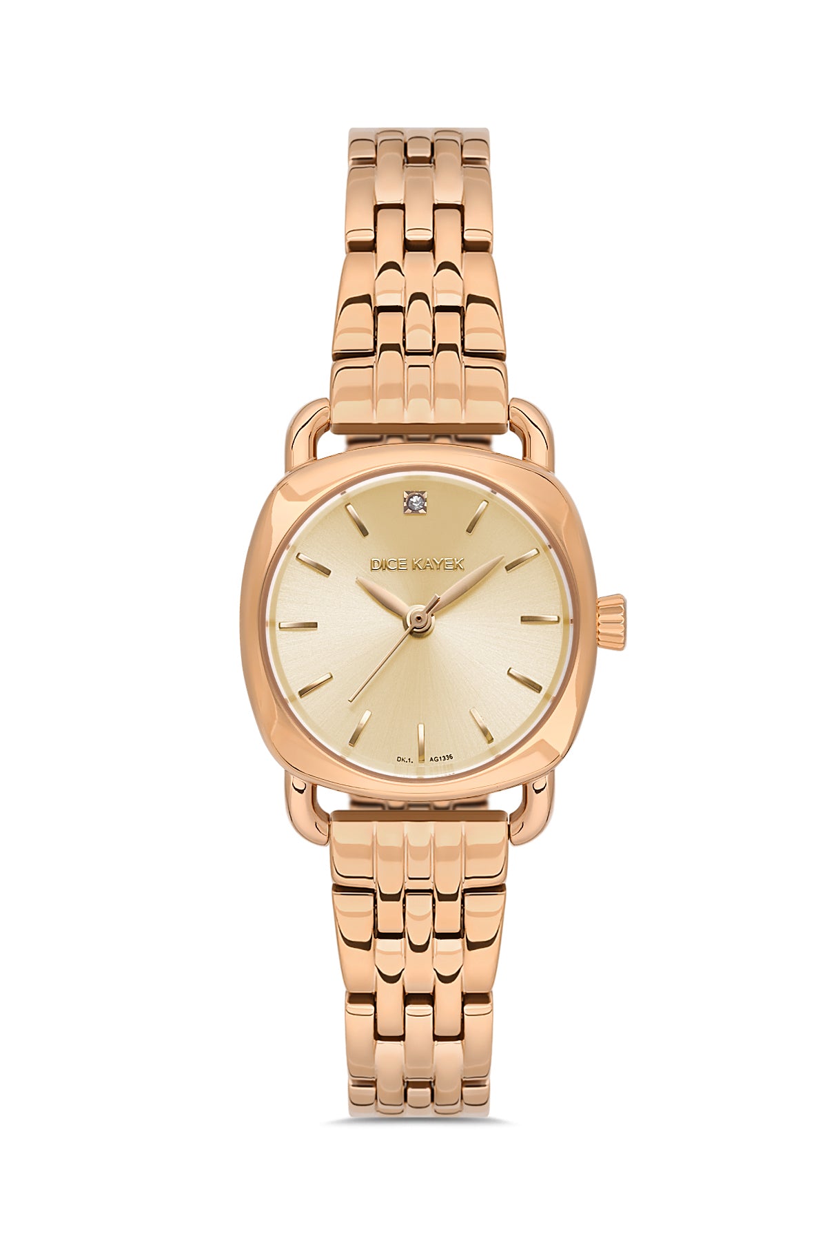 DICE KAYEK Rose Kadranlı Rose Kaplamalı Kadın Kol Saati - DK.1.AG1336.05