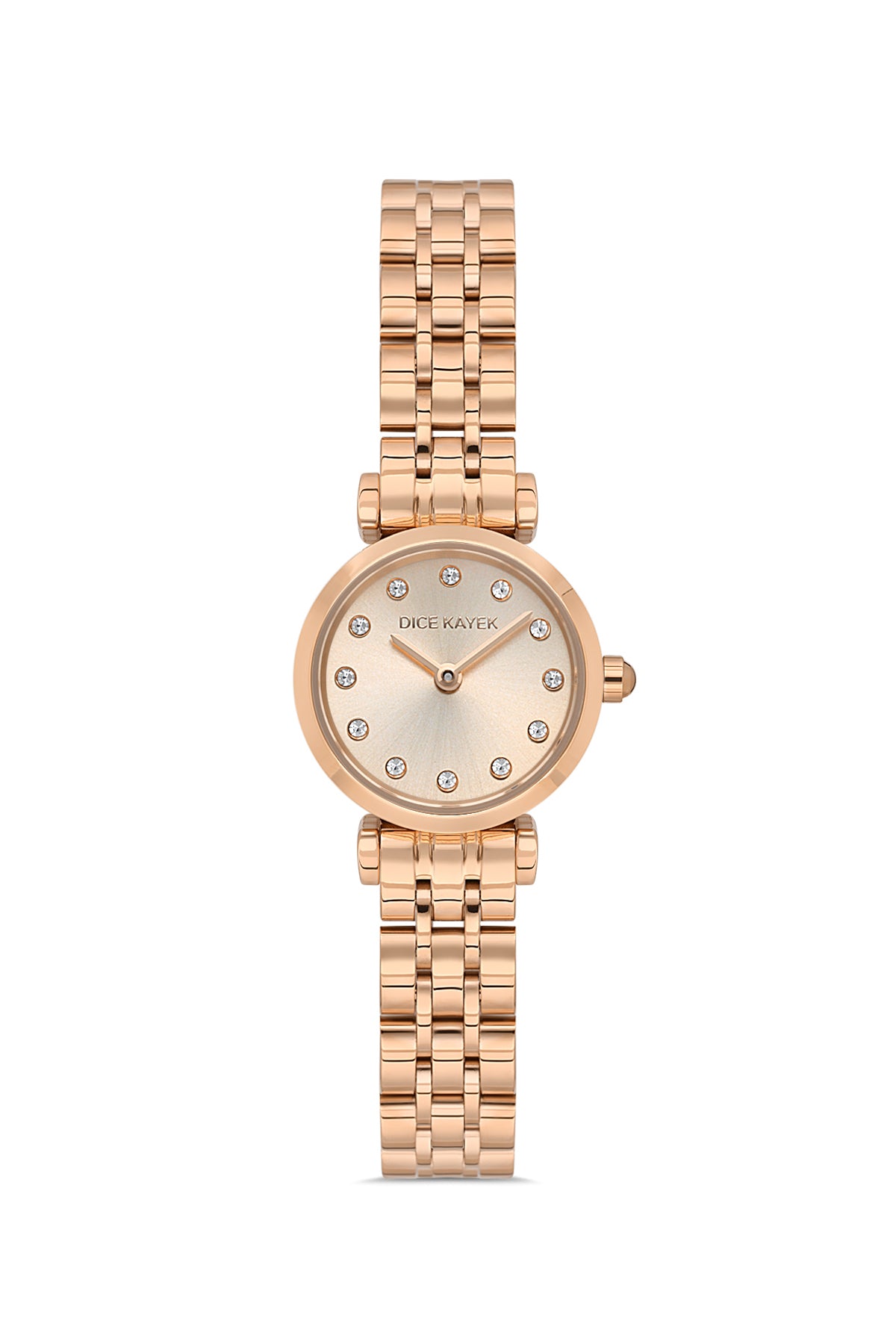 DICE KAYEK Rose Kadranlı Rose Kaplamalı Kadın Kol Saati - DK.1.AG1349.09