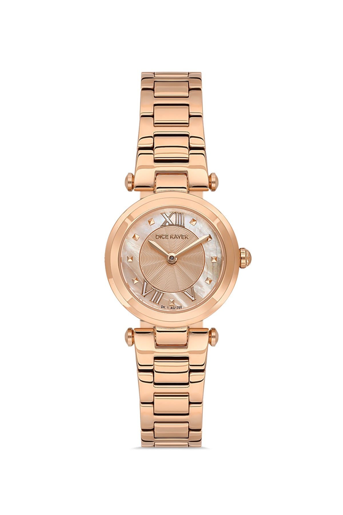 DICE KAYEK Rose Kadranlı Rose Kaplamalı Kadın Kol Saati - DK.1.AG1350.09