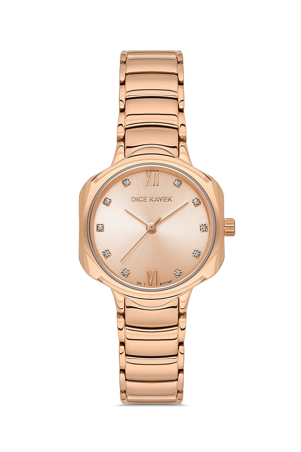 DICE KAYEK Rose Kadranlı Rose Kaplamalı Kadın Kol Saati - DK.1.AG1345.06