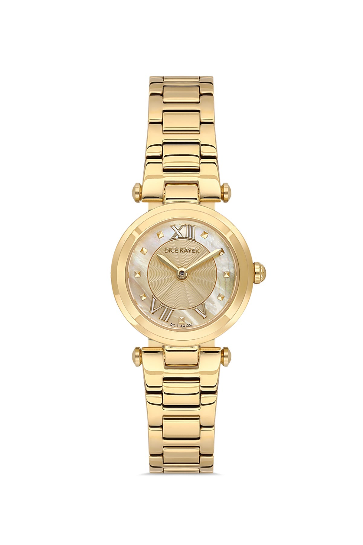 DICE KAYEK Sarı Kadranlı Sarı Kaplamalı Kadın Kol Saati - DK.1.AG1350.08