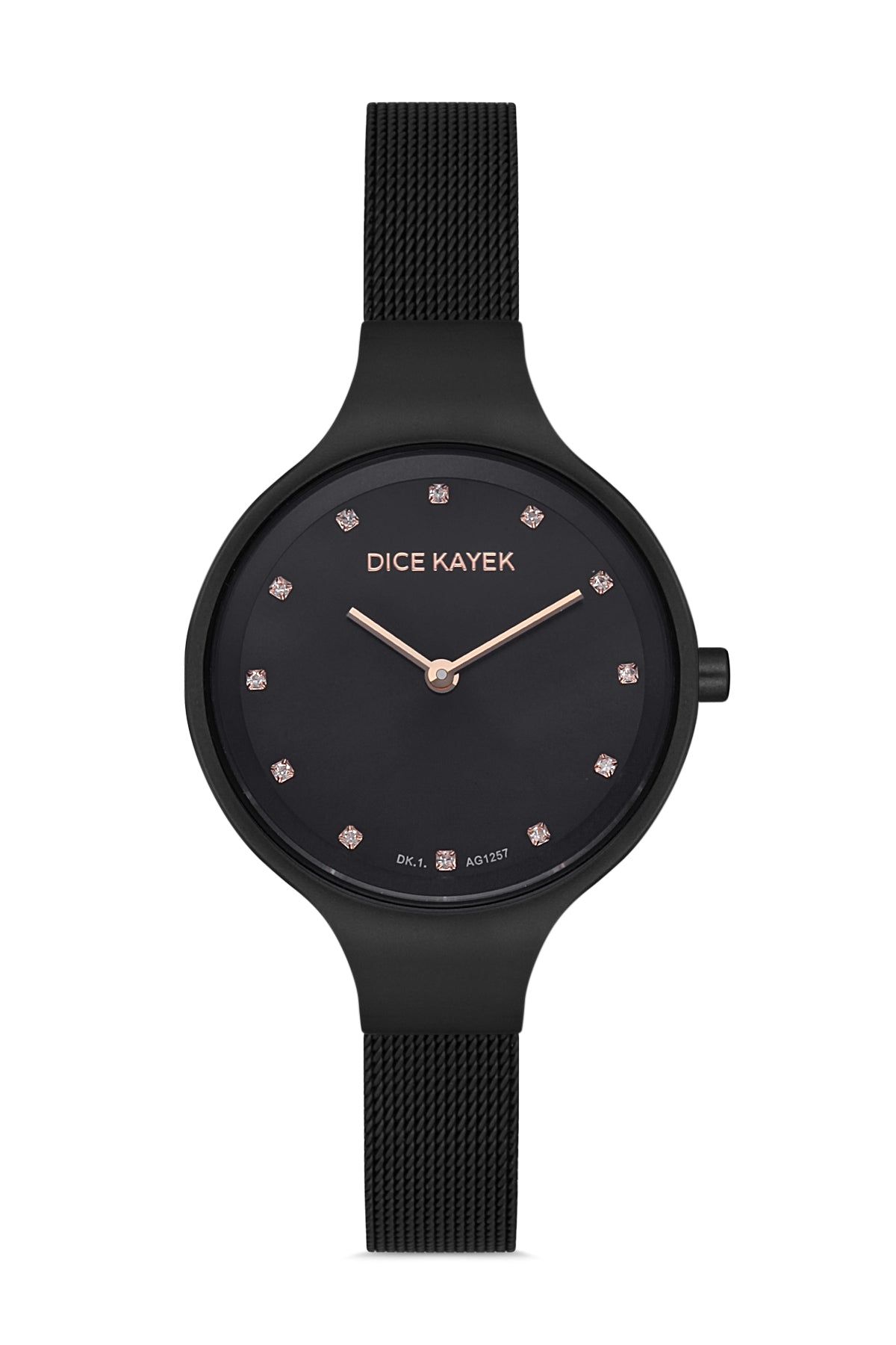 DICE KAYEK Siyah Kadranlı Siyah Kaplamalı Kadın Kol Saati - DK.1.AG1257.07
