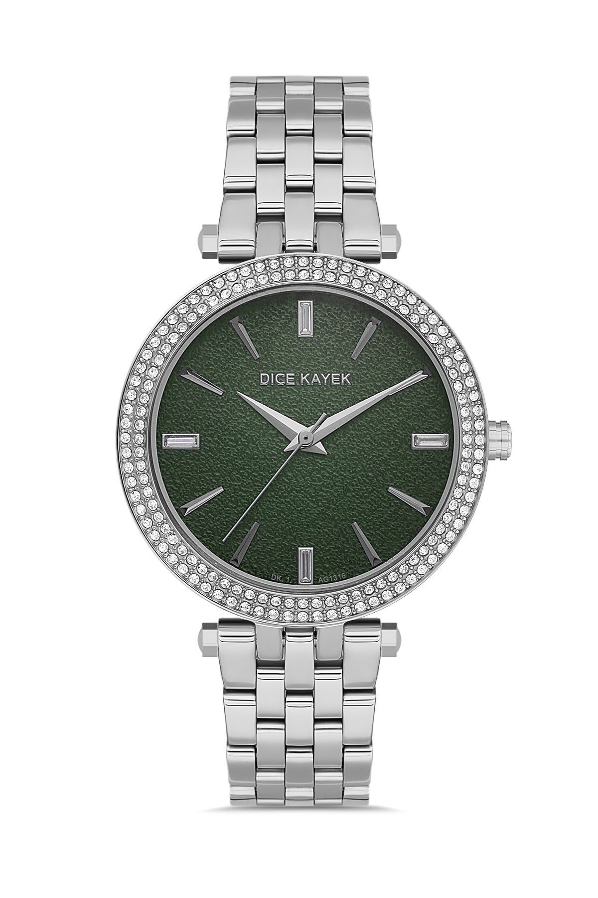 DICE KAYEK Yeşil Kadranlı Gümüş Kaplamalı Kadın Kol Saati - DK.1.AG1316.03