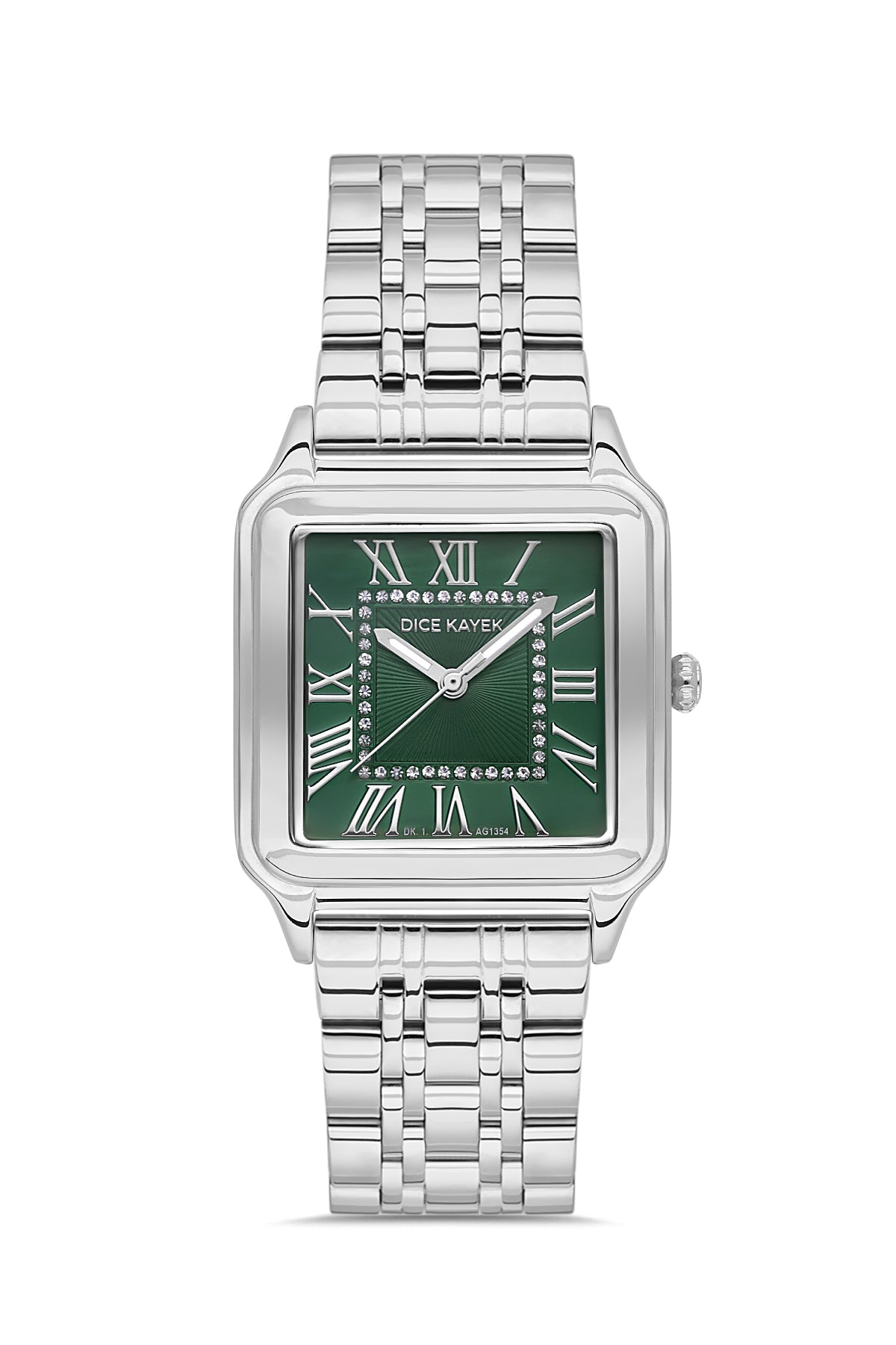 DICE KAYEK Yeşil Kadranlı Gümüş Kaplamalı Kadın Kol Saati - DK.1.AG1354.02