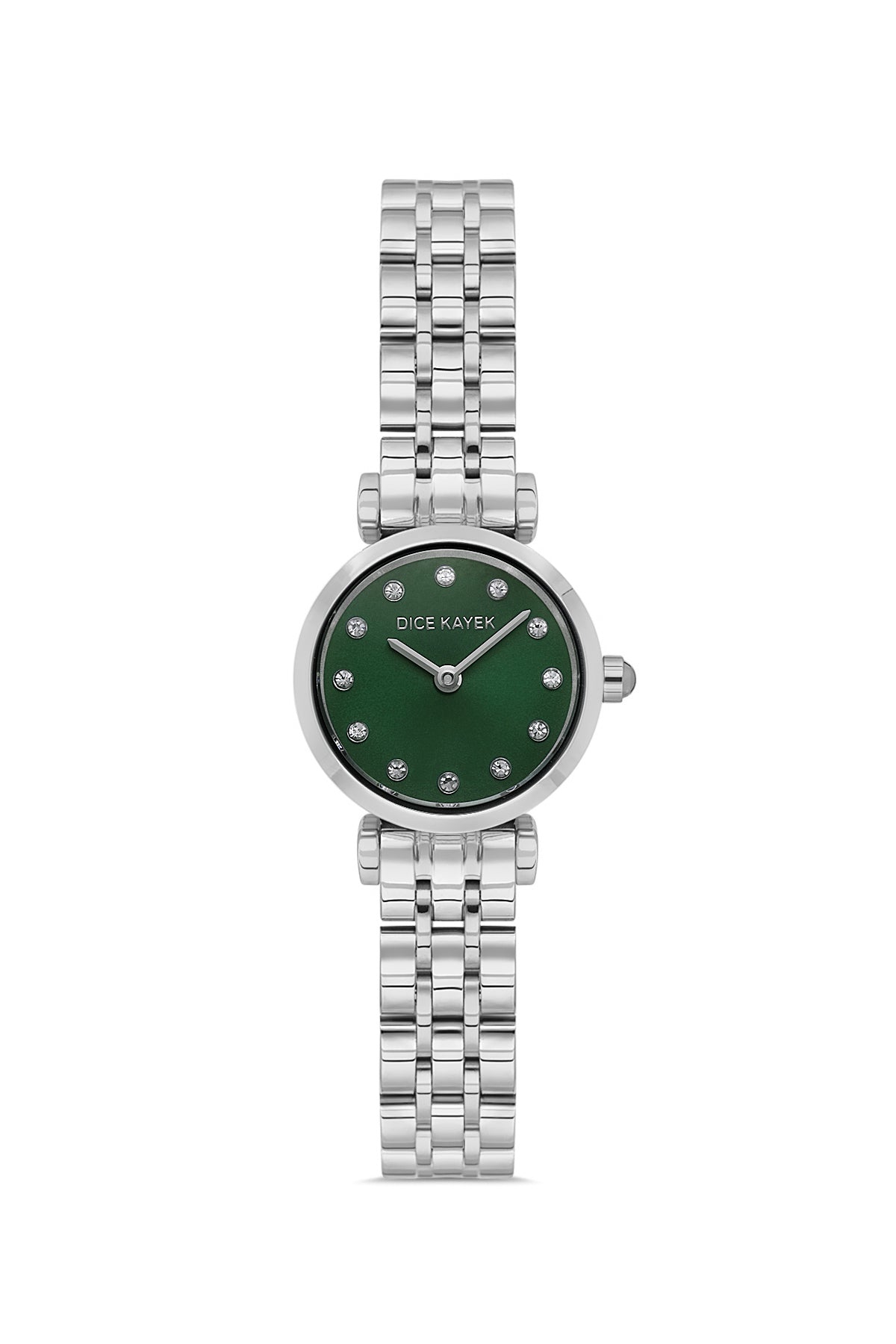 DICE KAYEK Yeşil Kadranlı Gümüş Kaplamalı Kadın Kol Saati - DK.1.AG1349.02