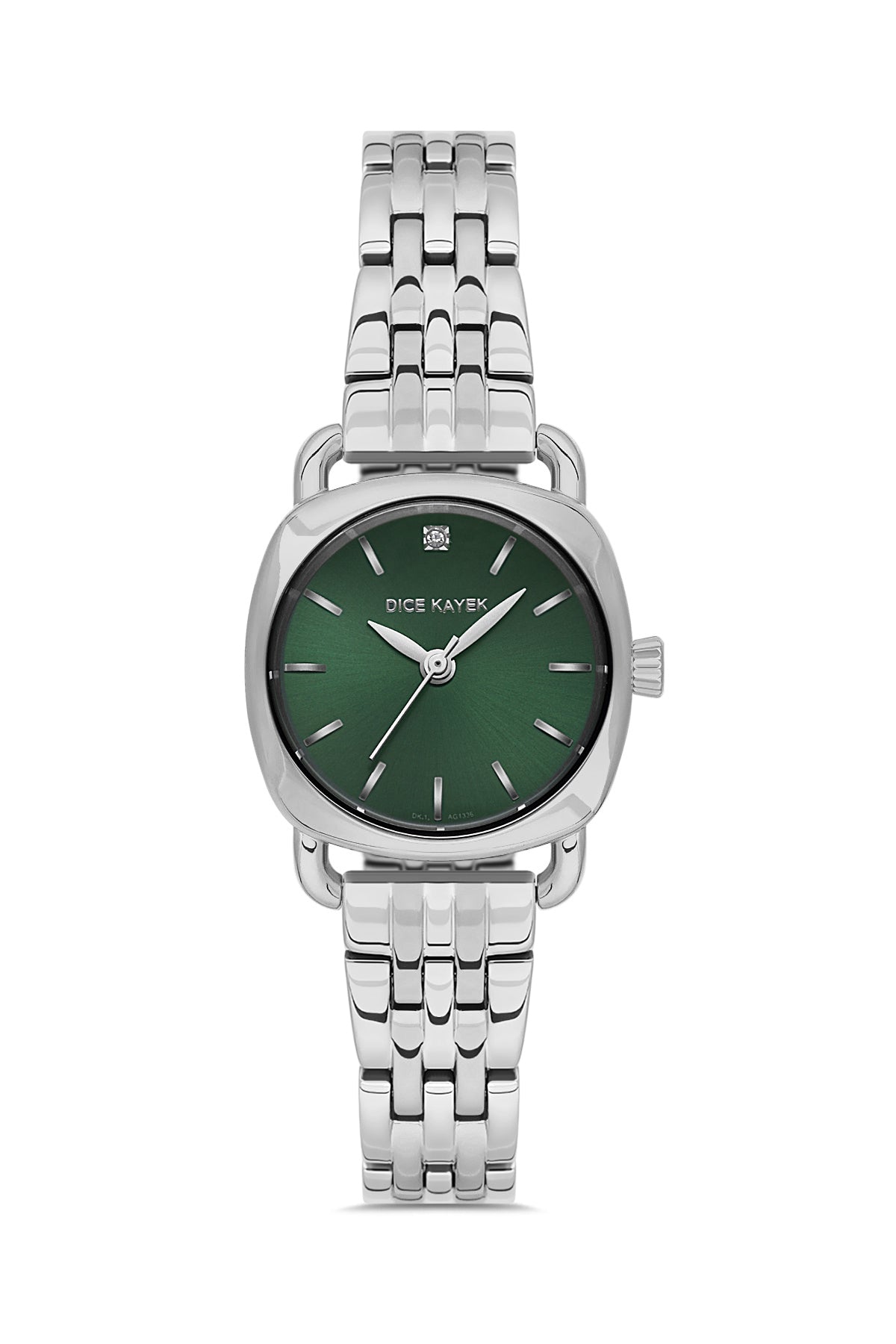 DICE KAYEK Yeşil Kadranlı Gümüş Kaplamalı Kadın Kol Saati - DK.1.AG1336.02