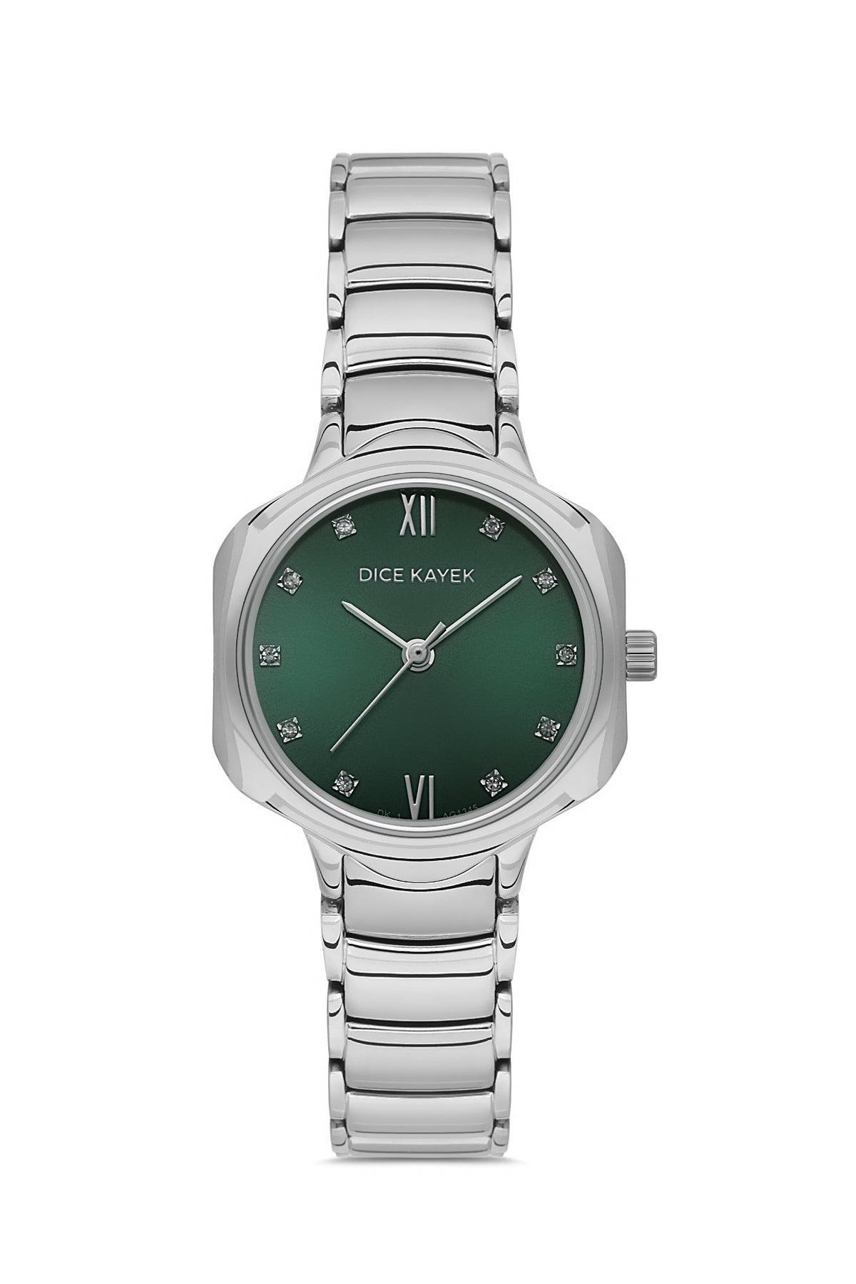 DICE KAYEK Yeşil Kadranlı Gümüş Kaplamalı Kadın Kol Saati - DK.1.AG1345.02
