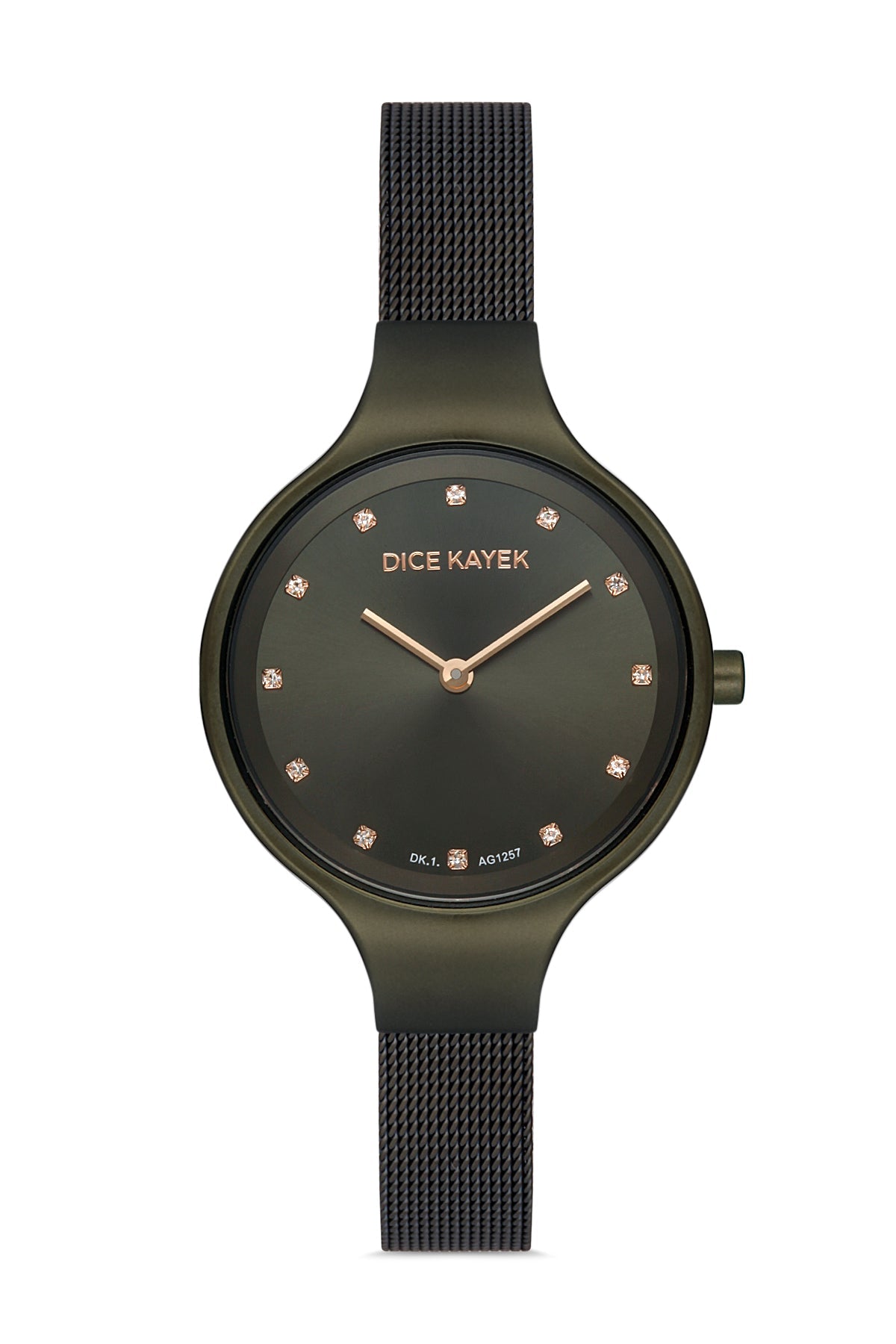 DICE KAYEK Yeşil Kadranlı Yeşil Kaplamalı Kadın Kol Saati - DK.1.AG1257.09