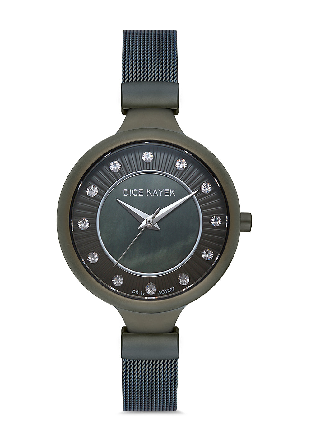 DICE KAYEK Yeşil Kadranlı Yeşil Kaplamalı Kadın Kol Saati - DK.1.AG1207.09