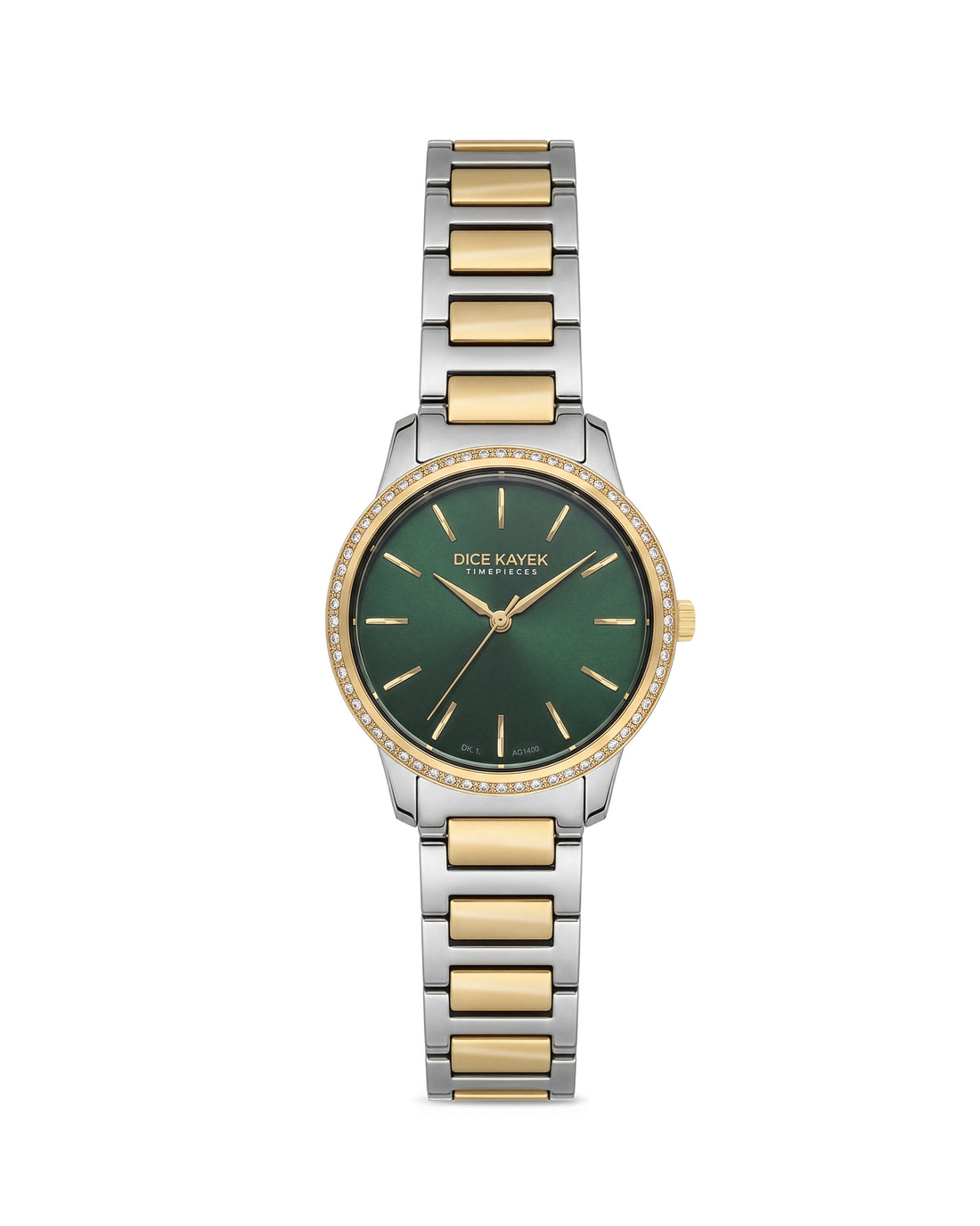 DICE KAYEK Women's Silver Stainless Steel Watch With Green Dial - DK.1.AG1400.03