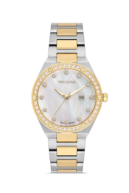 DICE KAYEK Women's Two-Tone Watch With Silver Dial - DK.1.AG1314.05