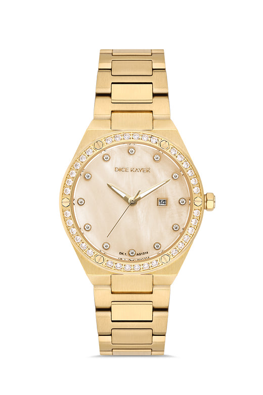 DICE KAYEK Women's Gold Watch With Gold Dial - DK.1.AG1314.08